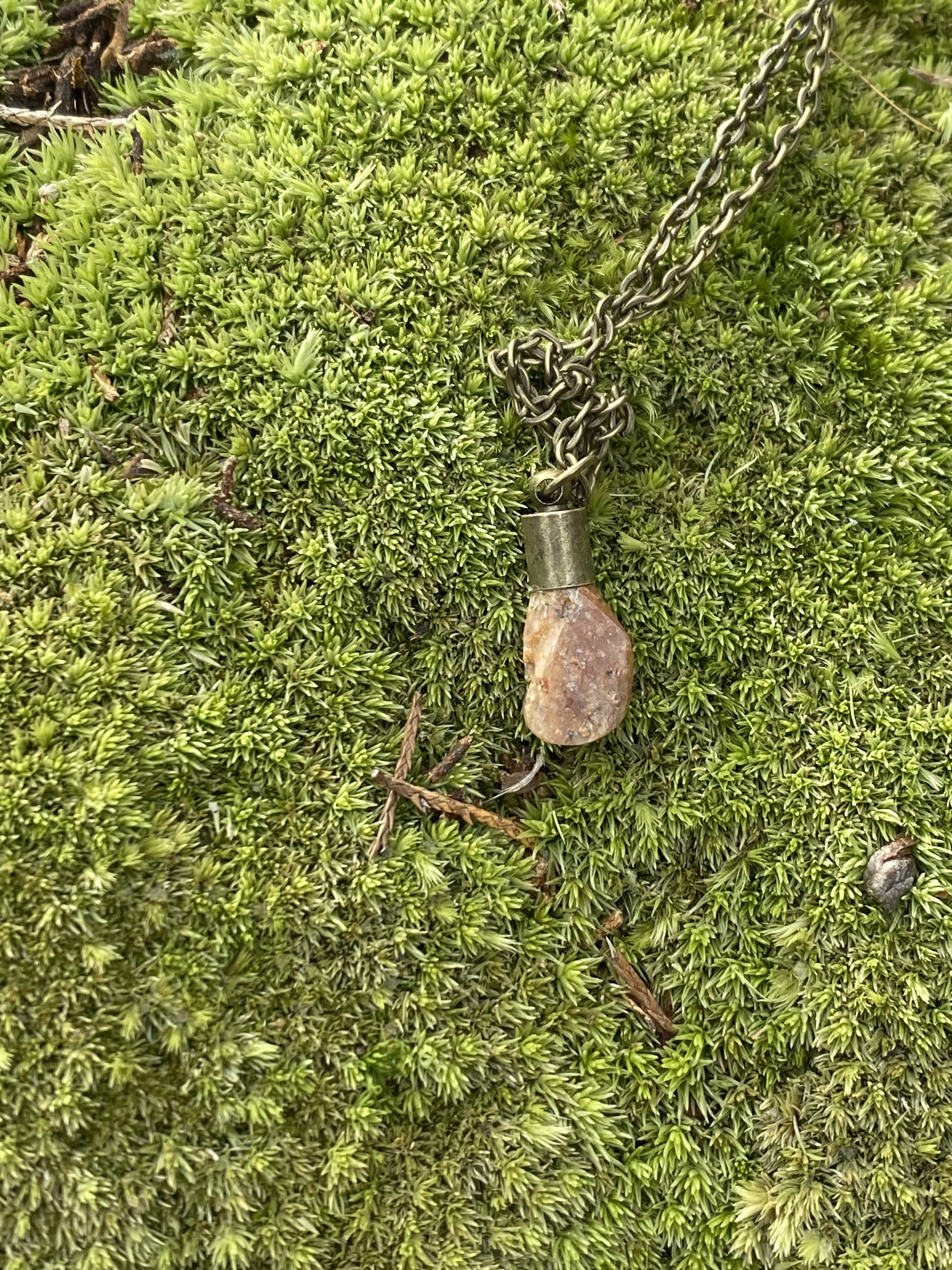 Multi Hued Drop Necklace