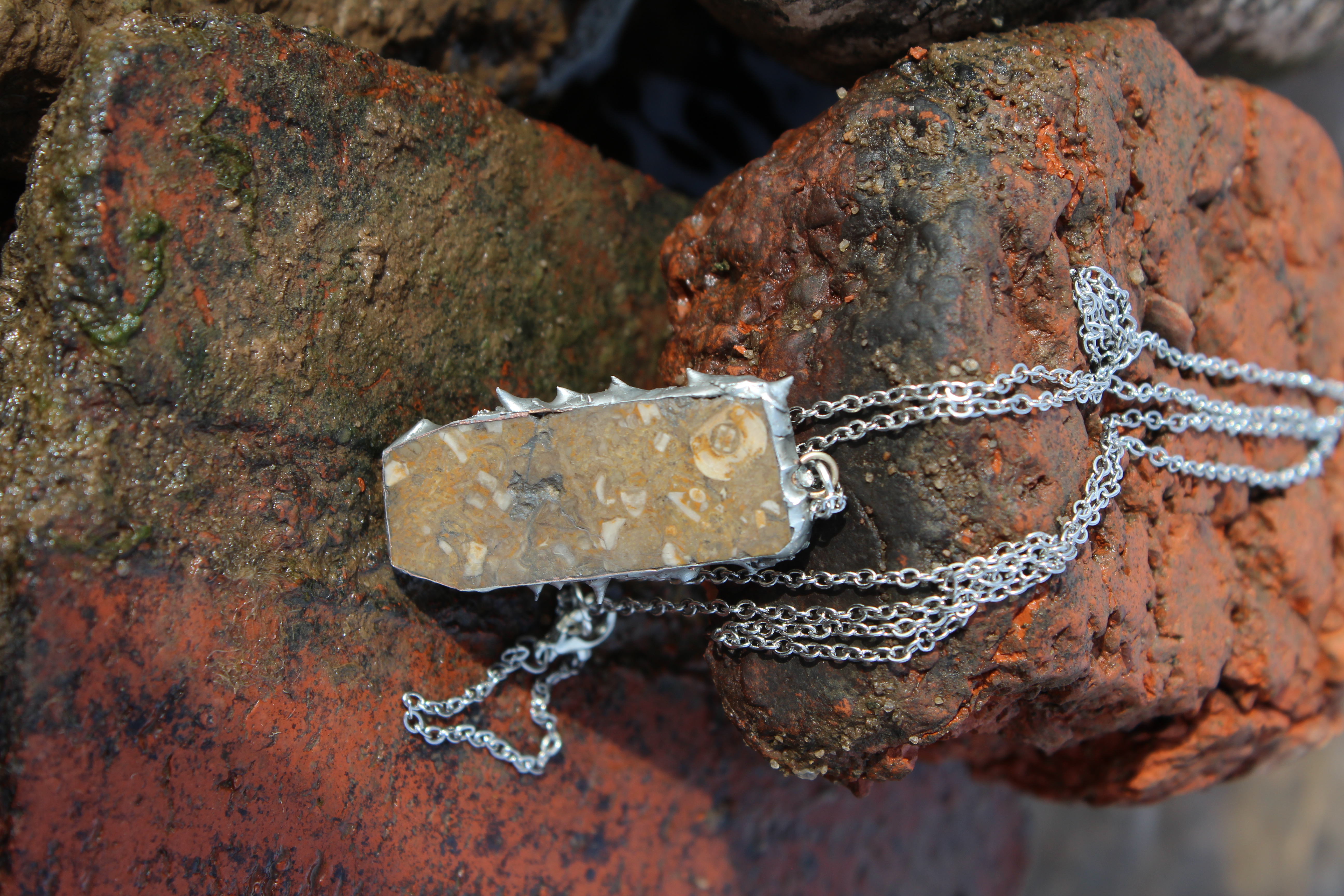 Rustic Fossil Necklace