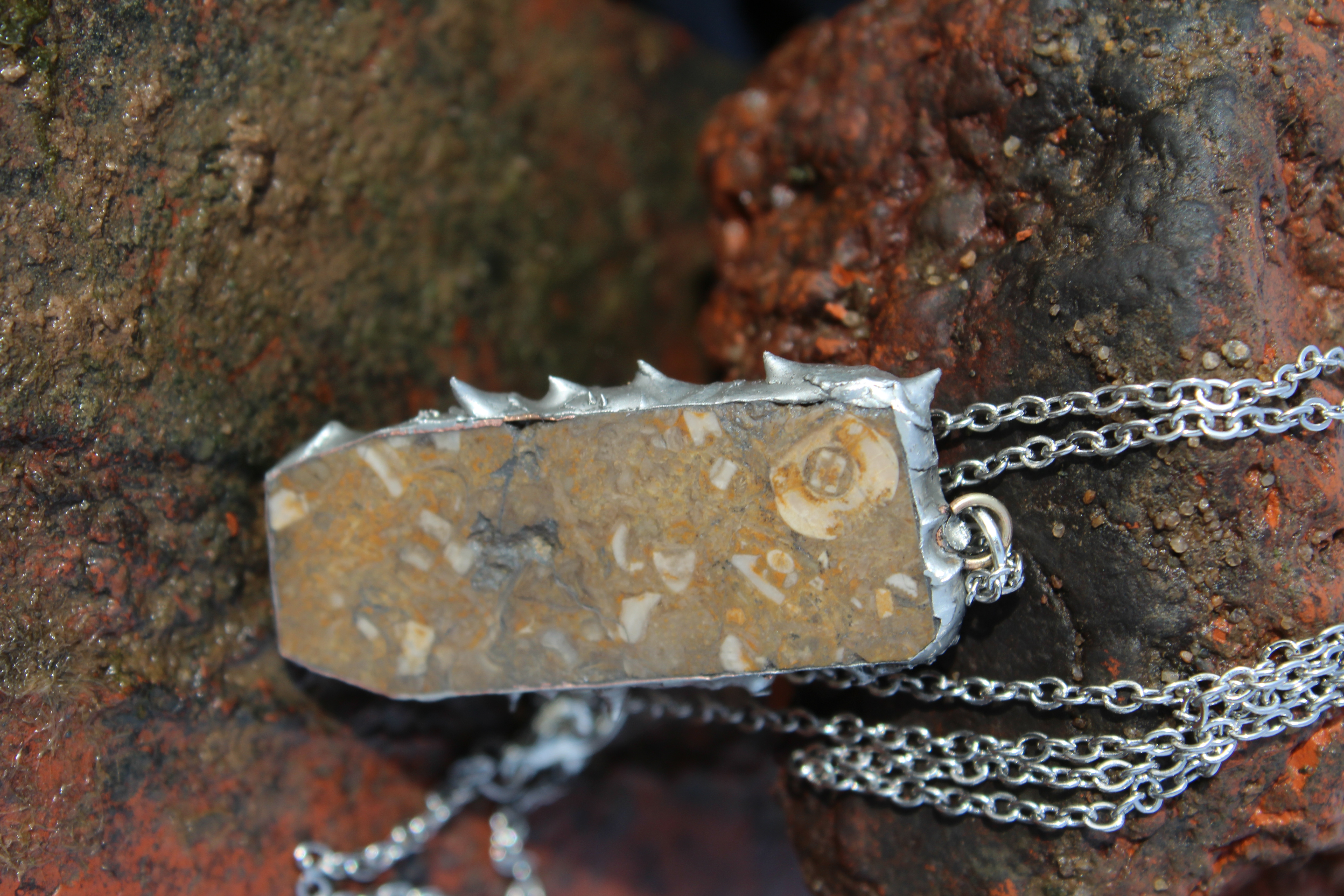 Rustic Fossil Necklace