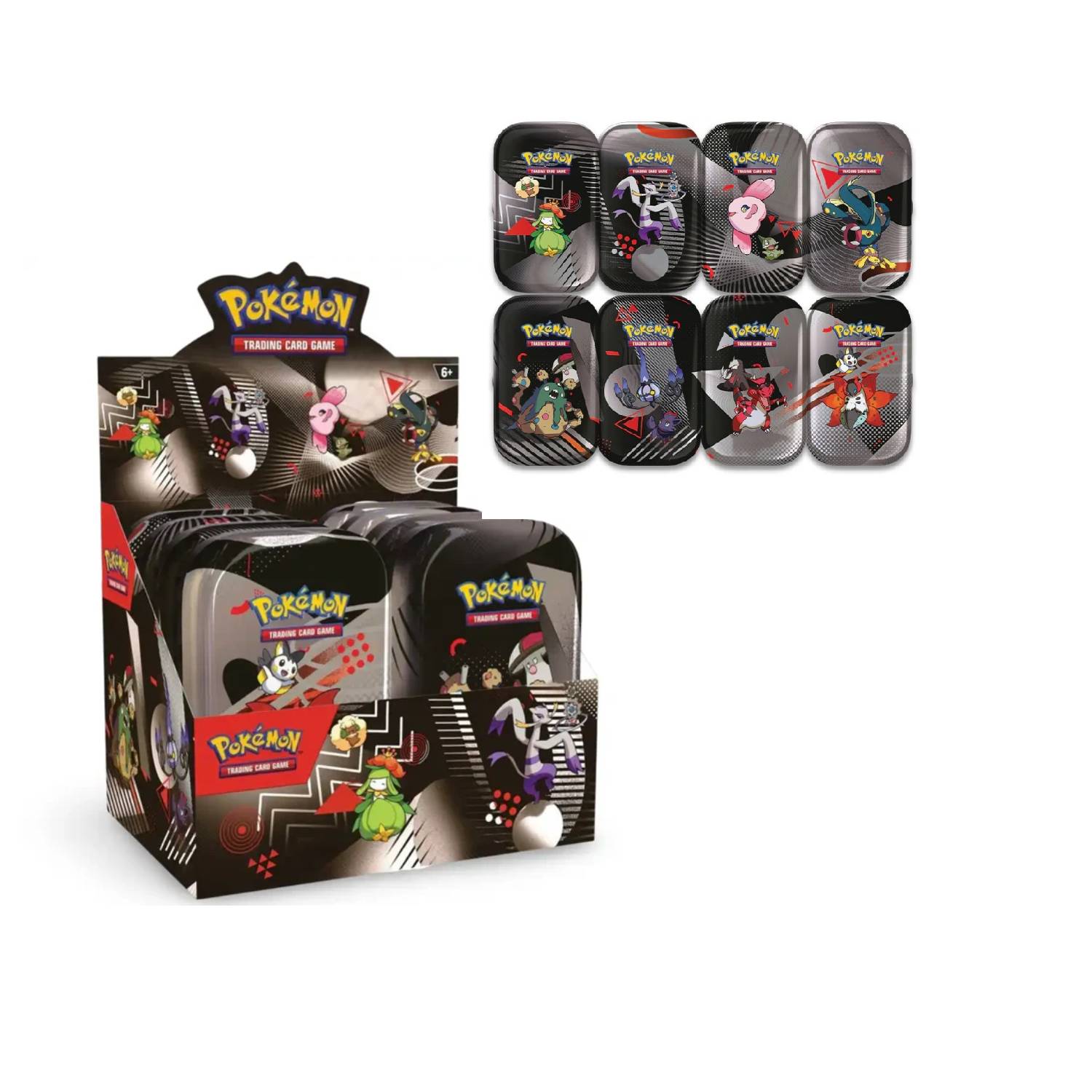 Black Bolt & White Flare - Display Mini tins (Inglés)