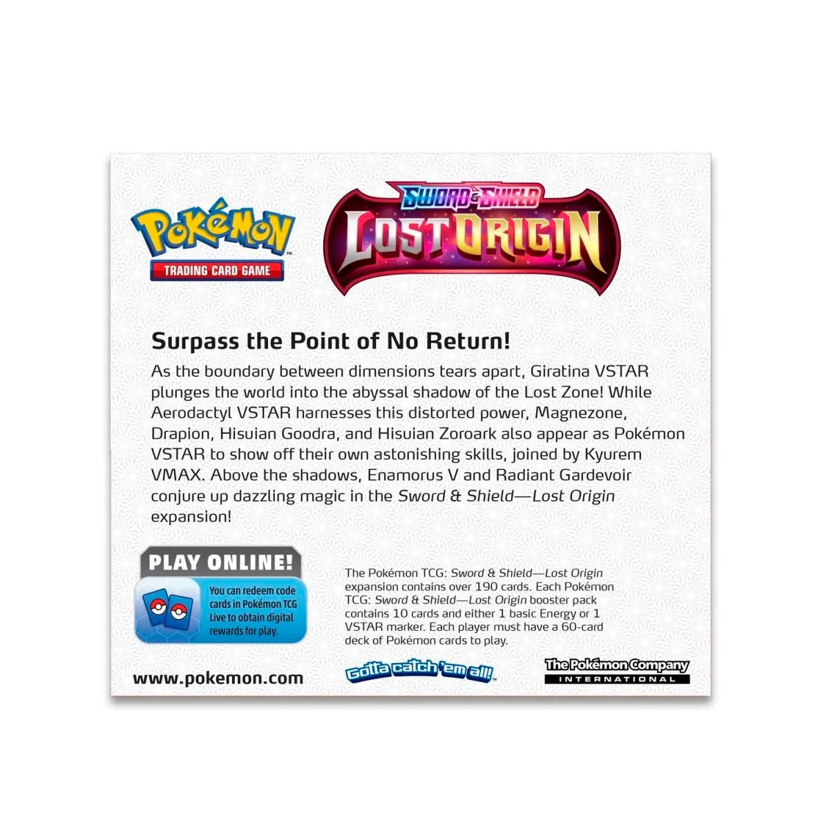 Lost Origin - Booster Display Box (Español)