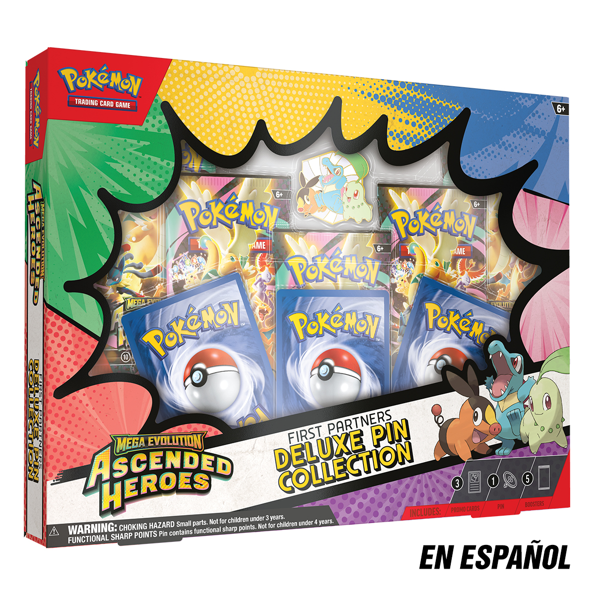 Ascended Heroes - First Partners Deluxe Pin Collection (Español)