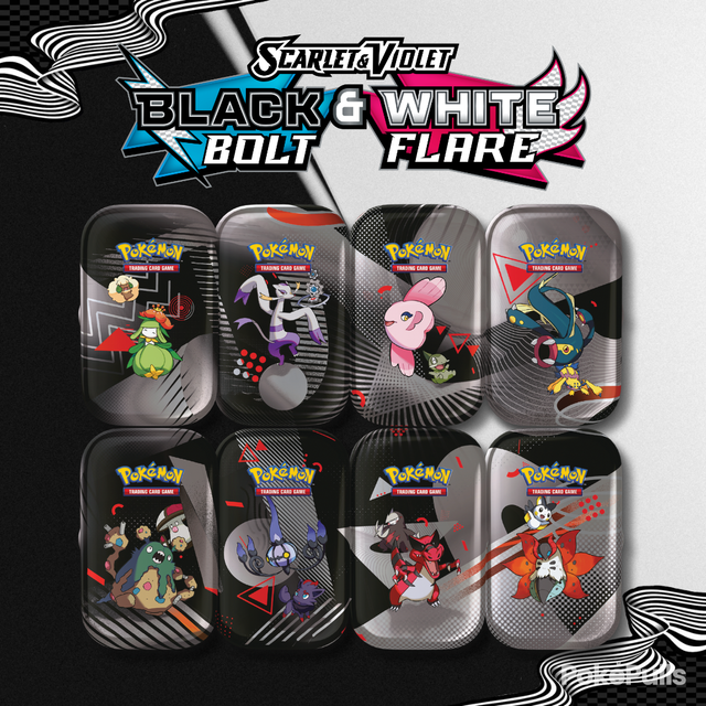 Black Bolt & White Flare - Mini tins (Inglés)