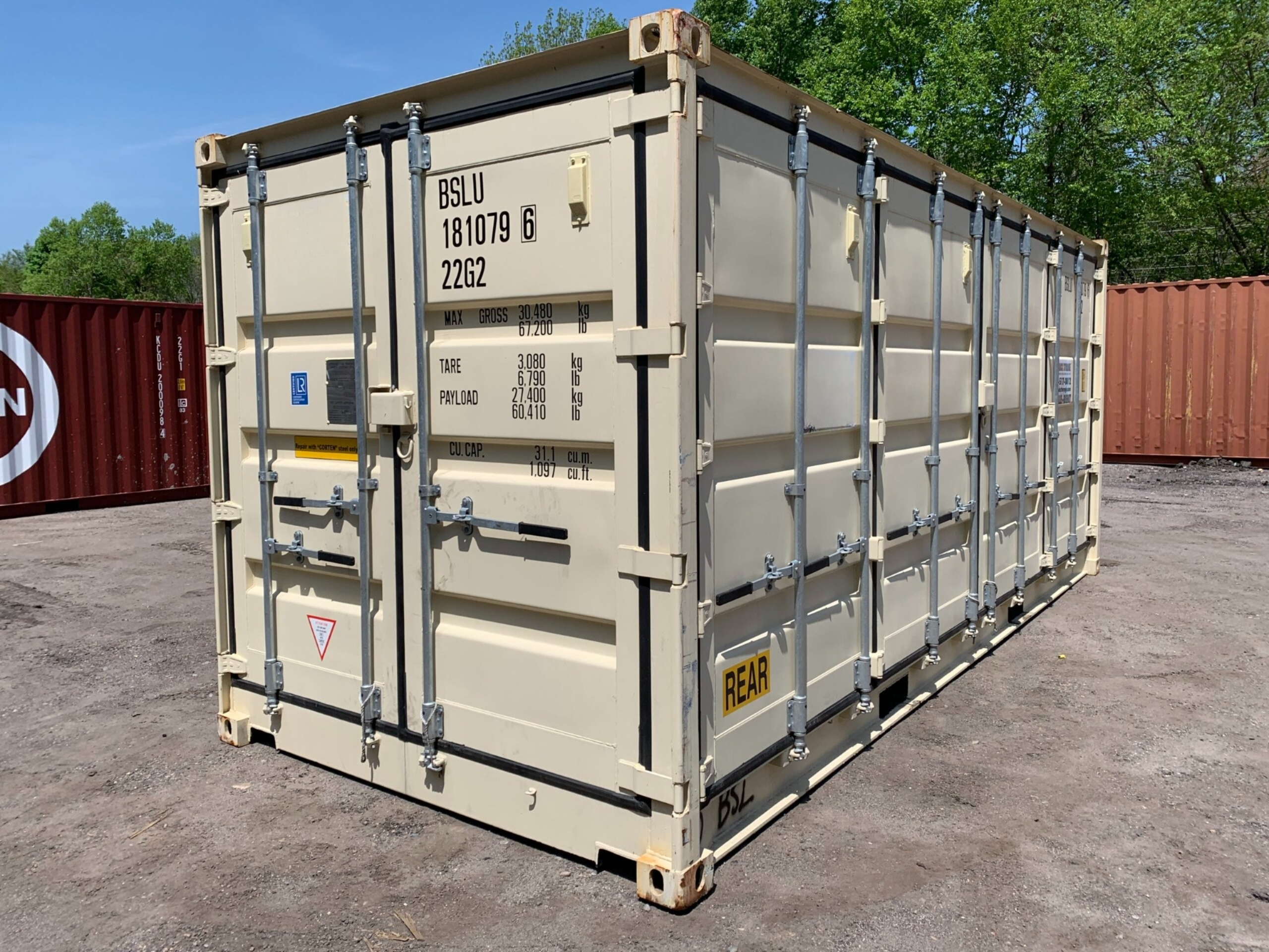 20Ft High-Cube Open-Side container