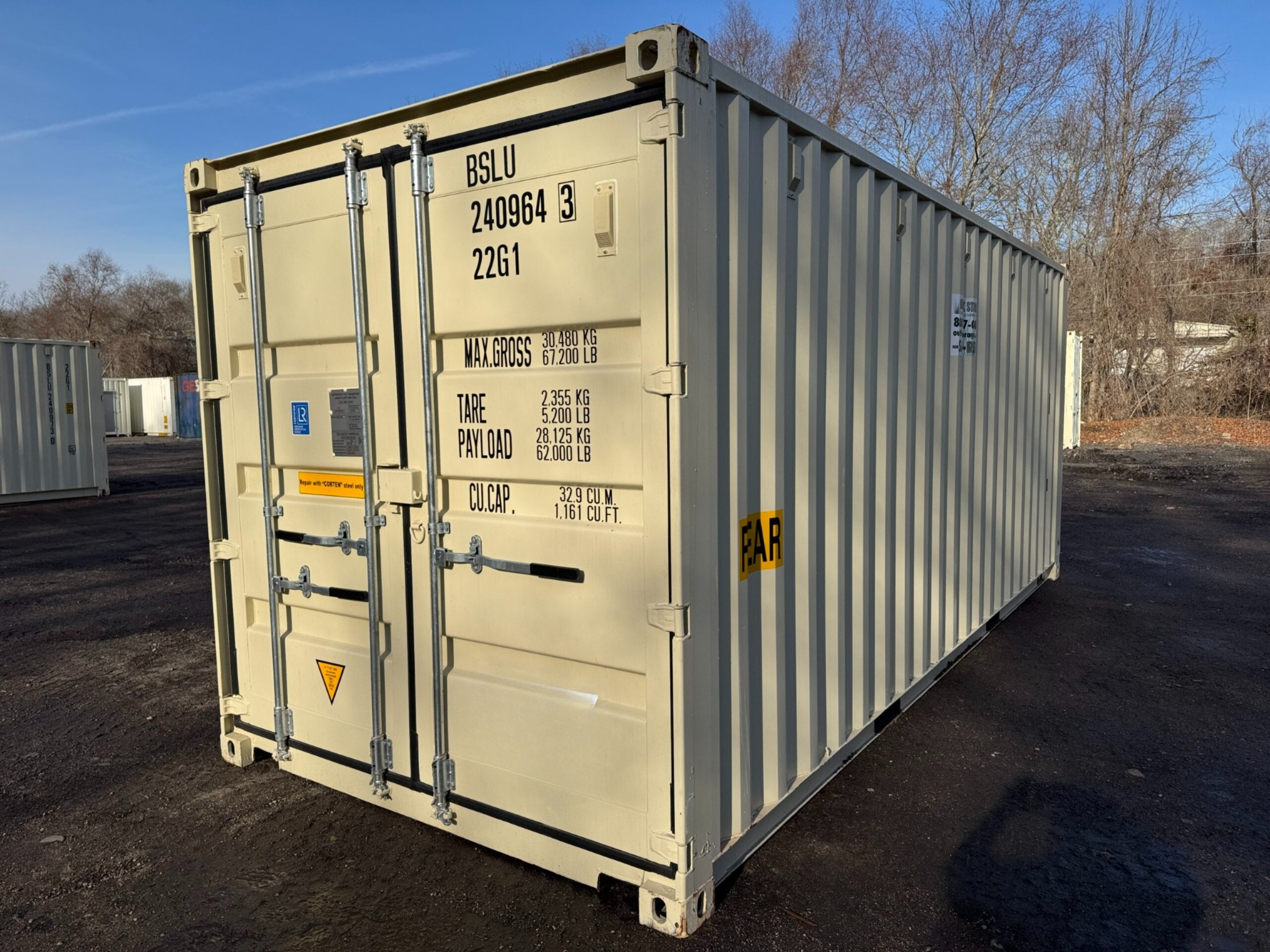 20FT High-Cube Shipping Container
