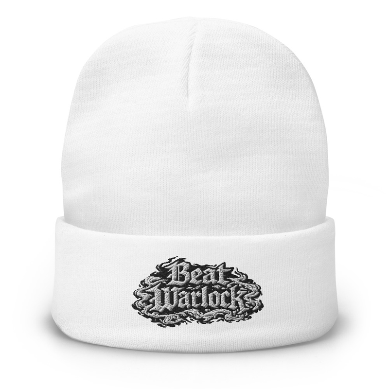 BCC Beat Warlock White Beanie