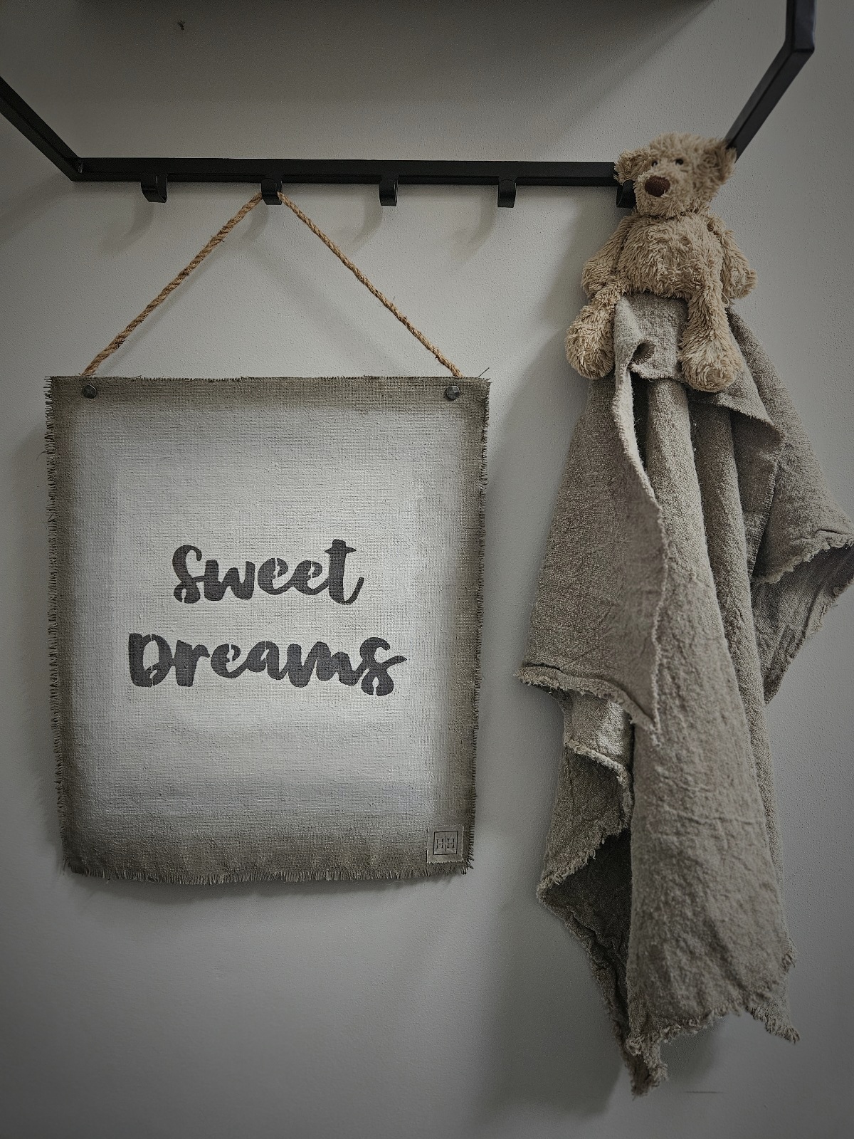 Jute kalkverfdoek Sweet Dreams