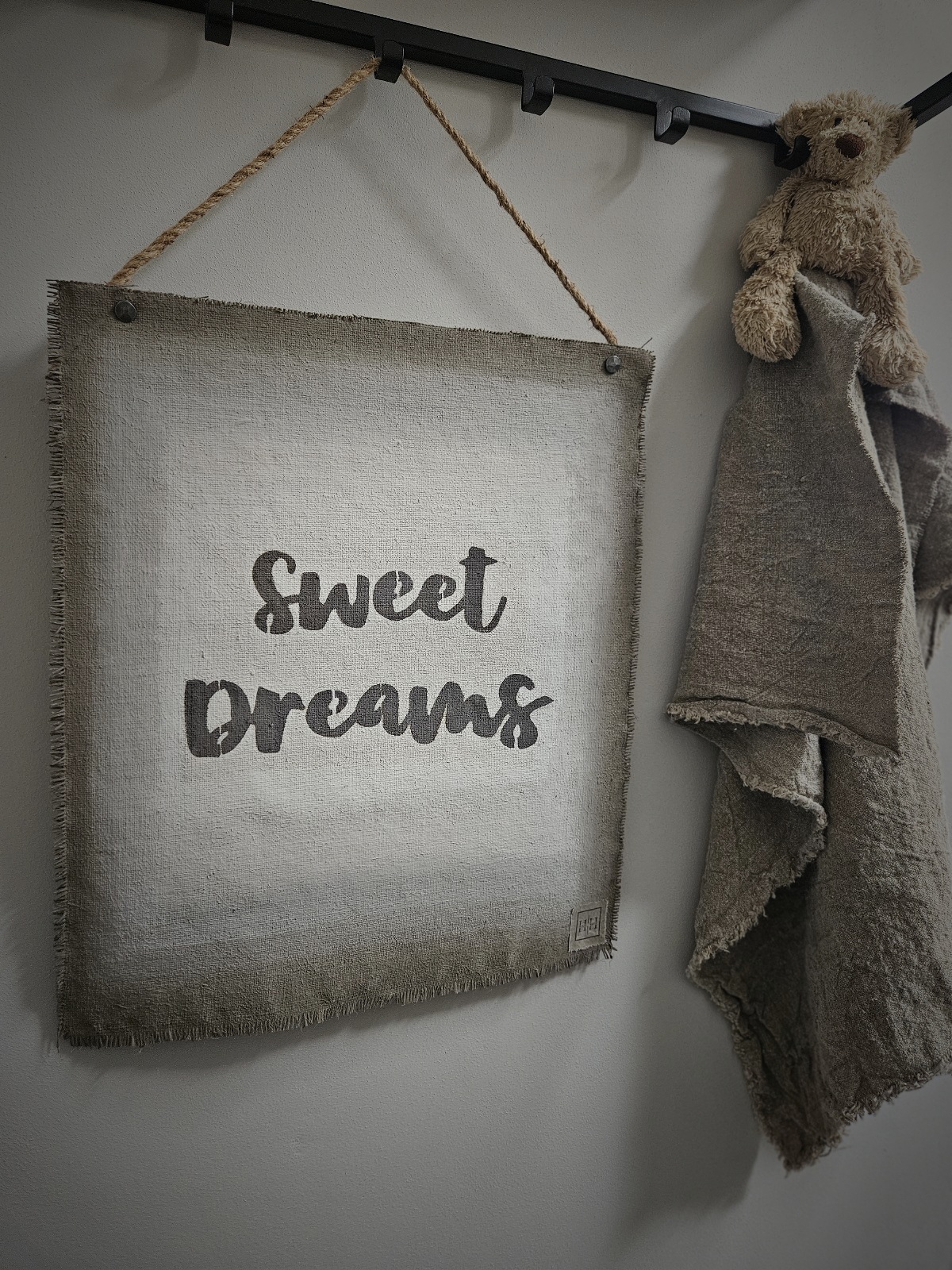 Jute kalkverfdoek Sweet Dreams
