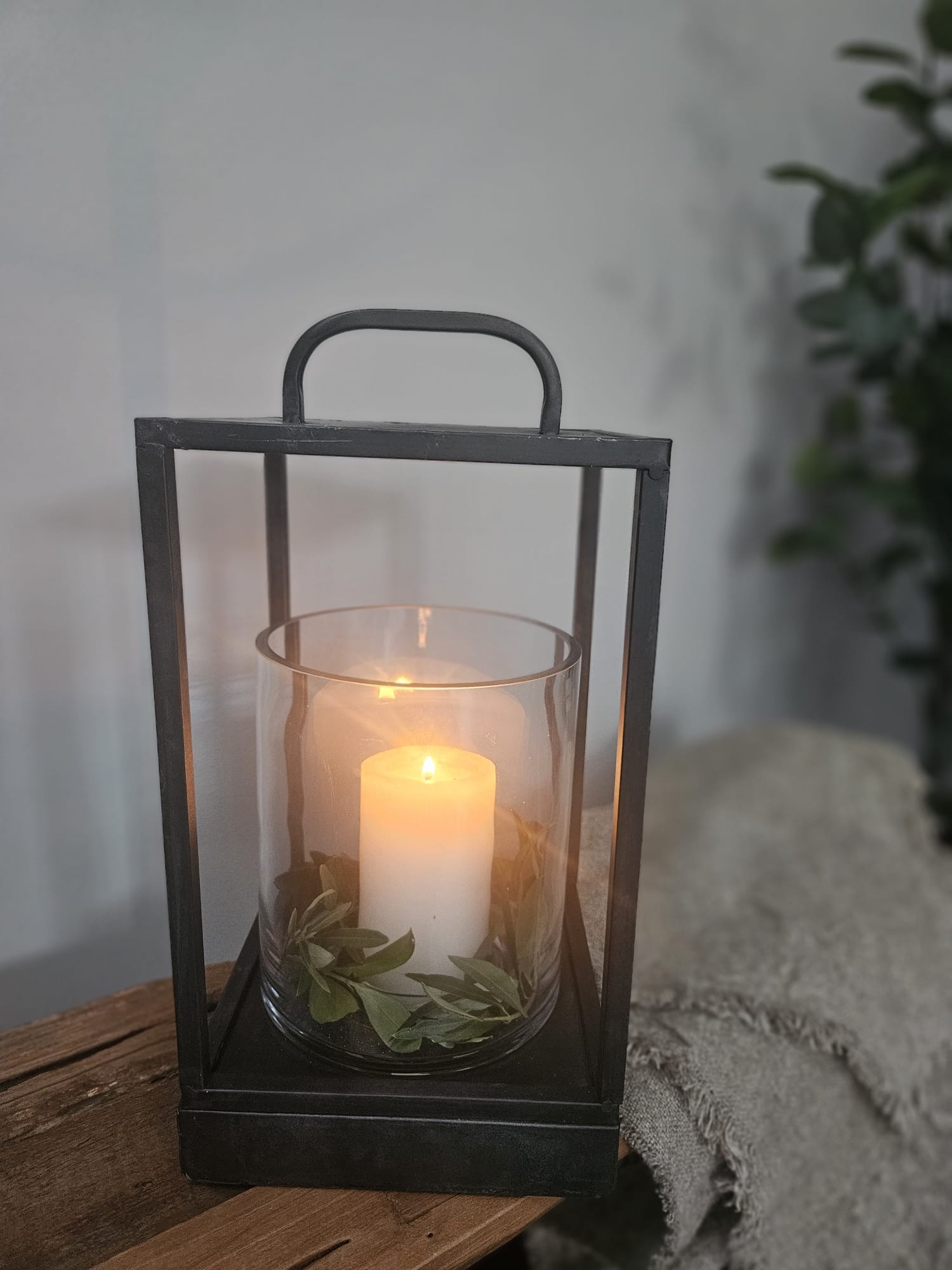 Stoere Lantaarn met windlicht