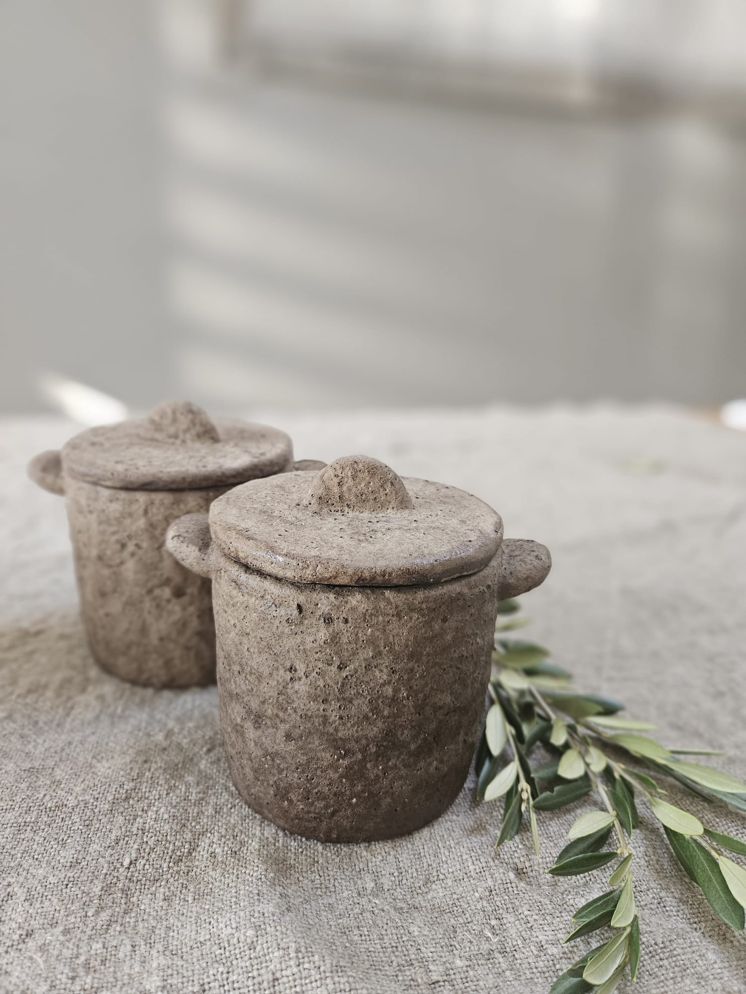 Rustieke stenen pot klein