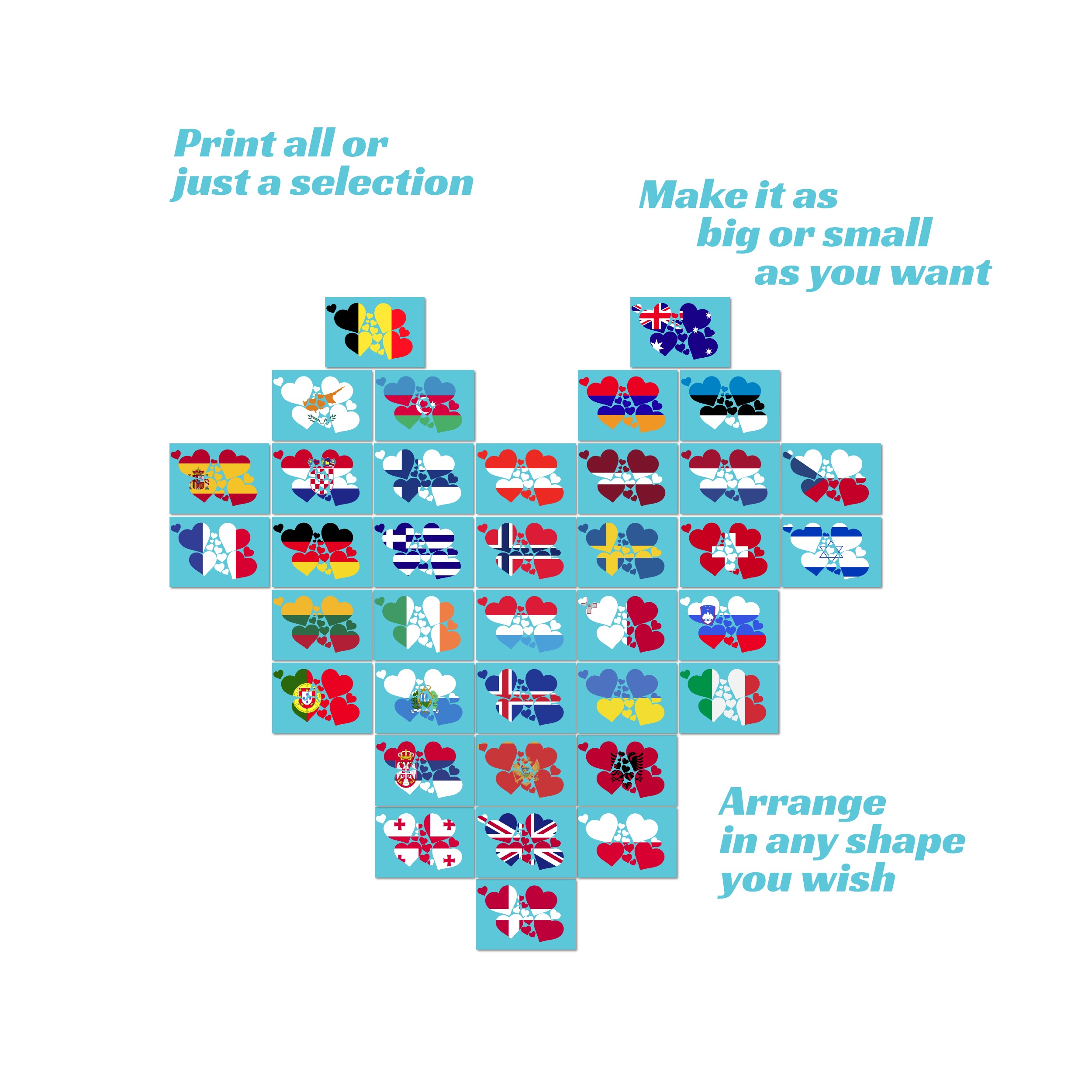 Printable Eurovision Party Backdrop