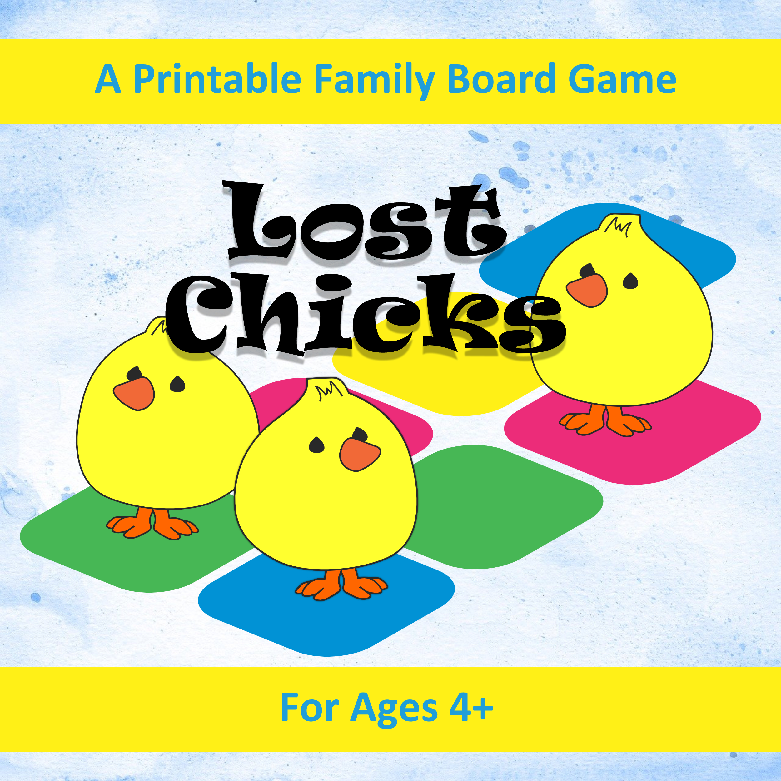 Lost Chicks - Easter Board Game Kit for Family Game Night or Children's Party