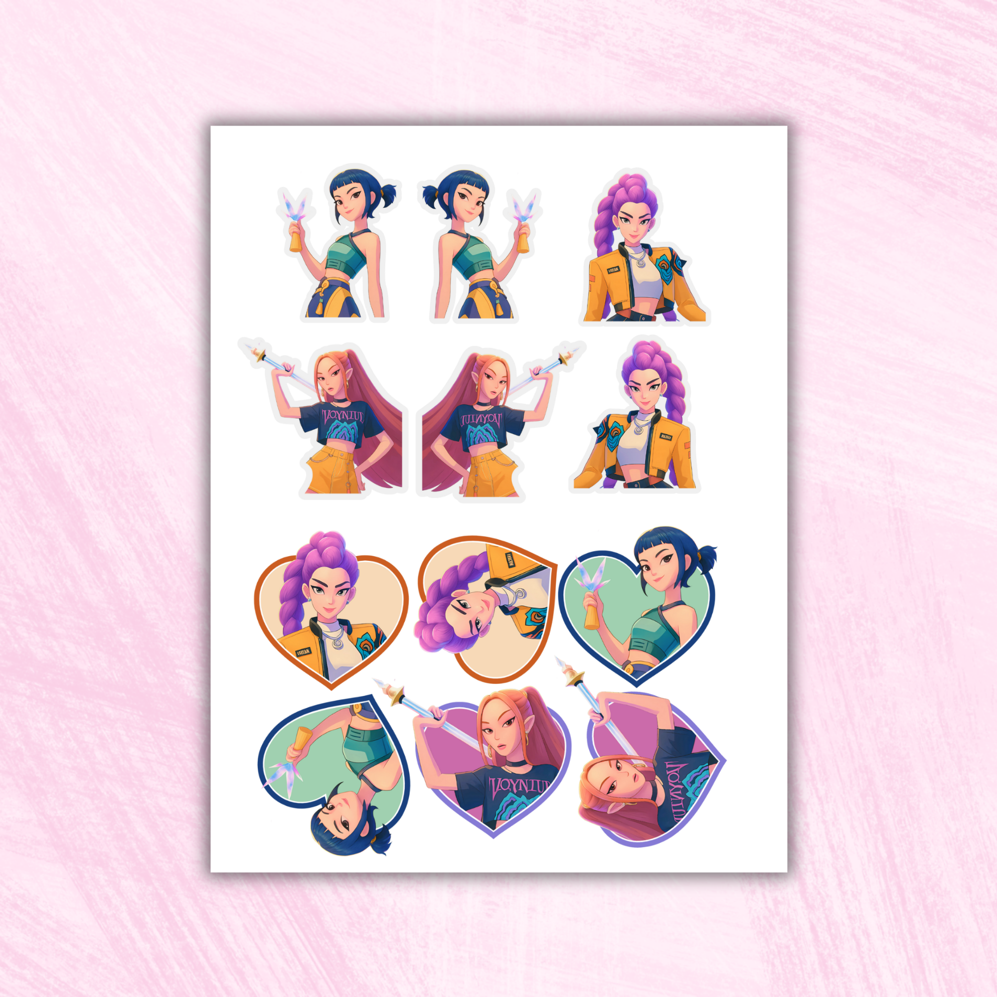 Printable Demon Hunters Cupcake Toppers PDF