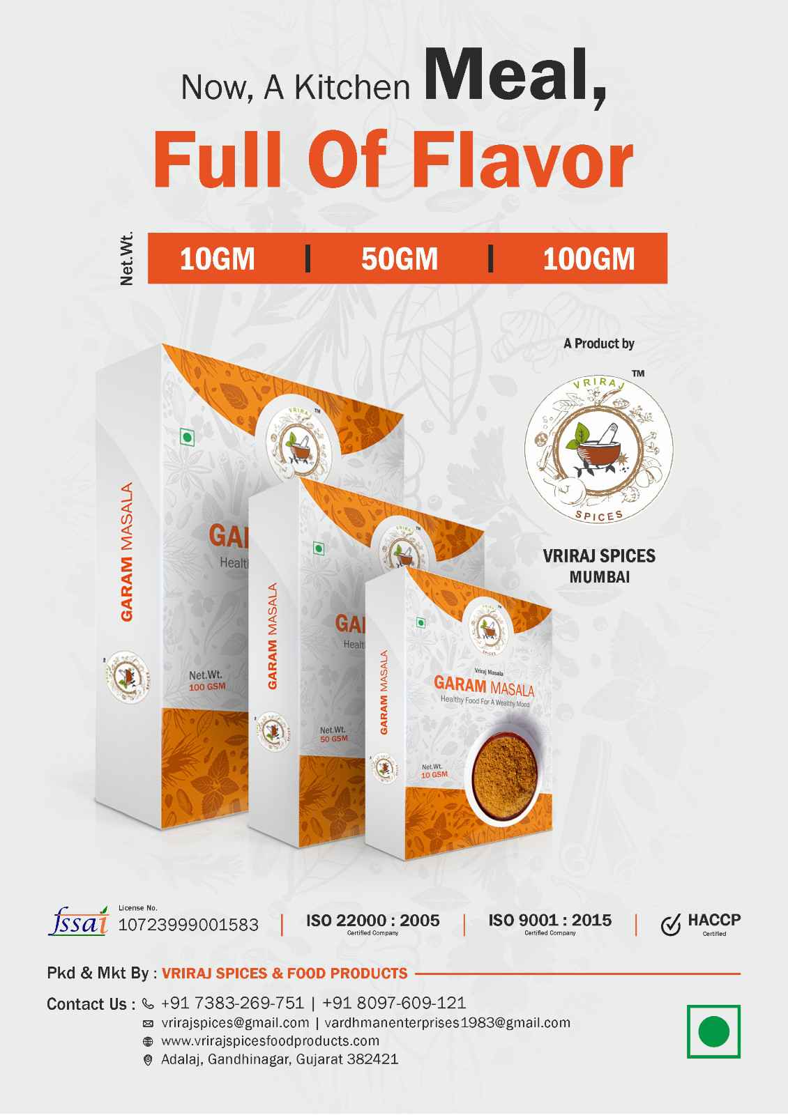 Buy Virraj Spices Garam Masala – Authentic Mumbai Blend for Rich Flavor