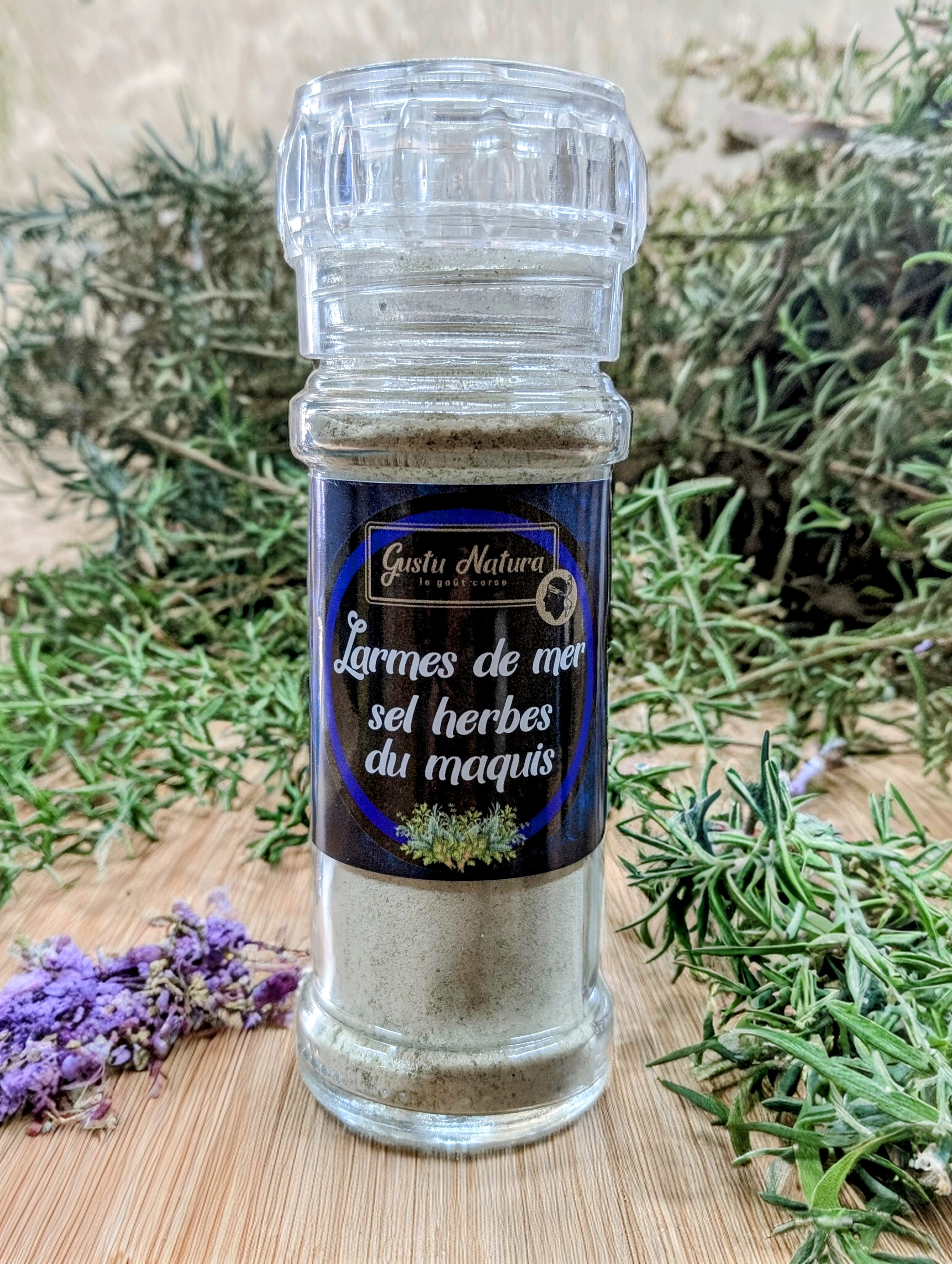 Larmes de mer sel aux herbes du maquis