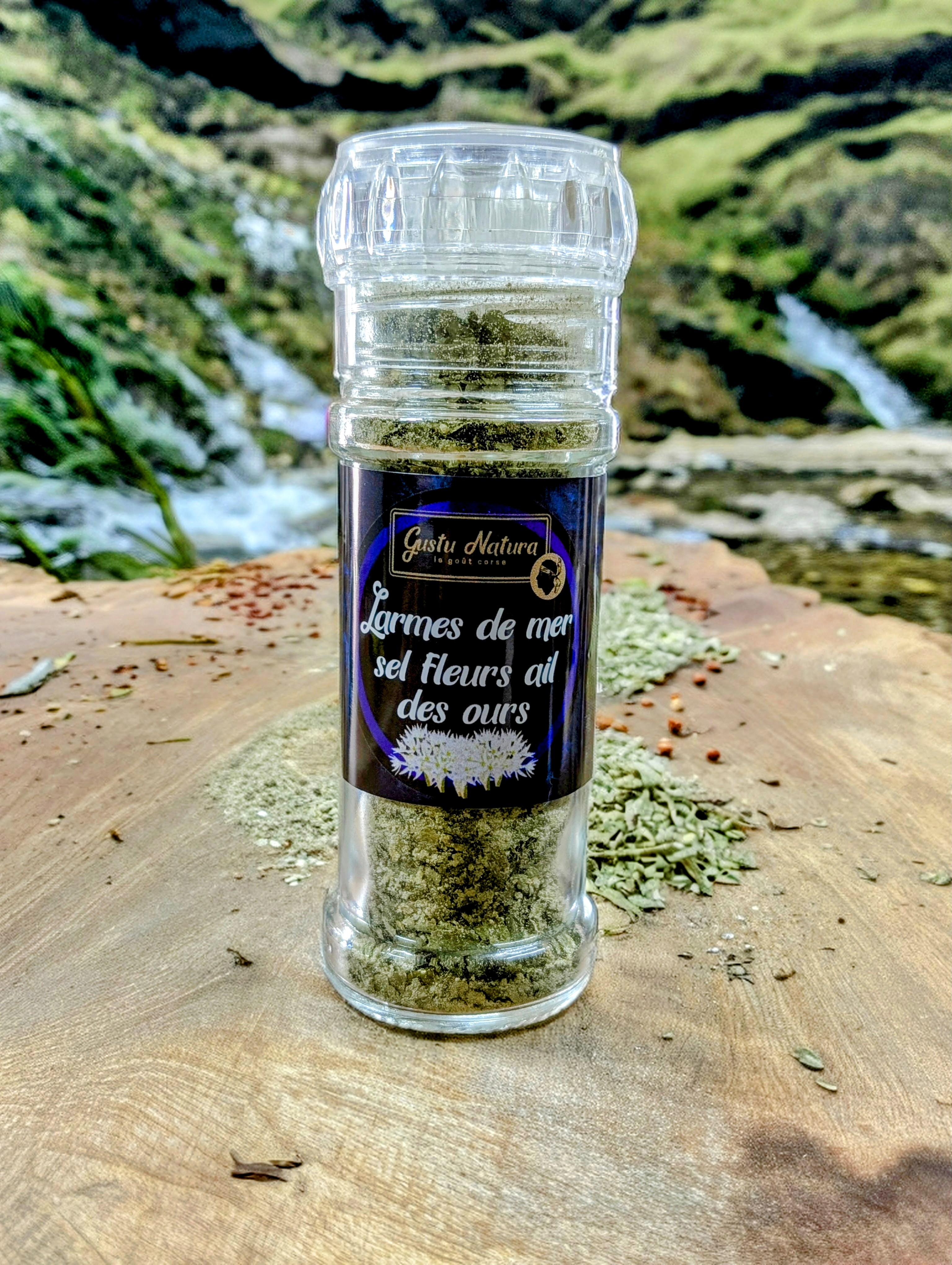 Larmes de mer sel fleurs ail des ours