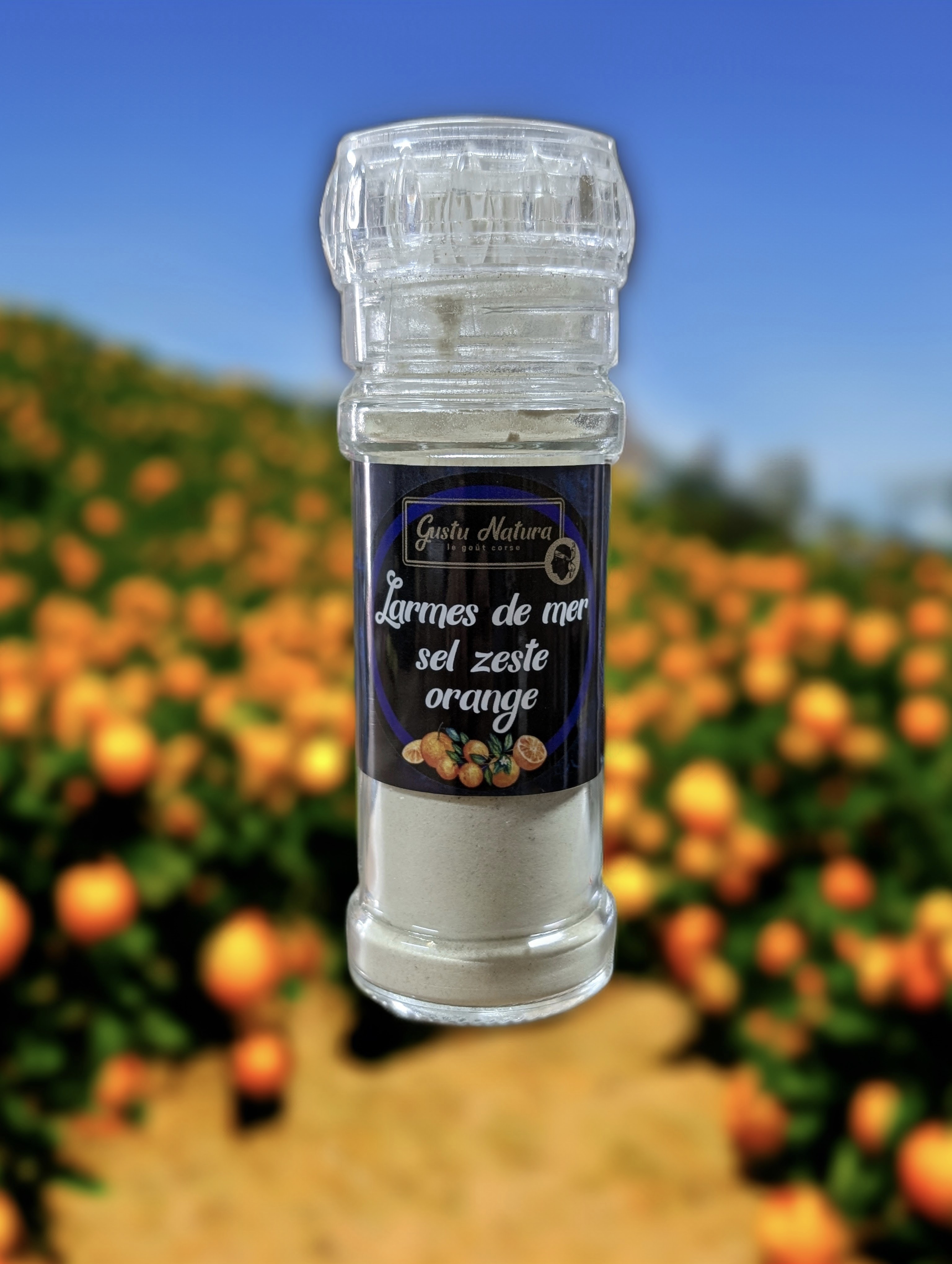 Larmes de mer sel zeste orange