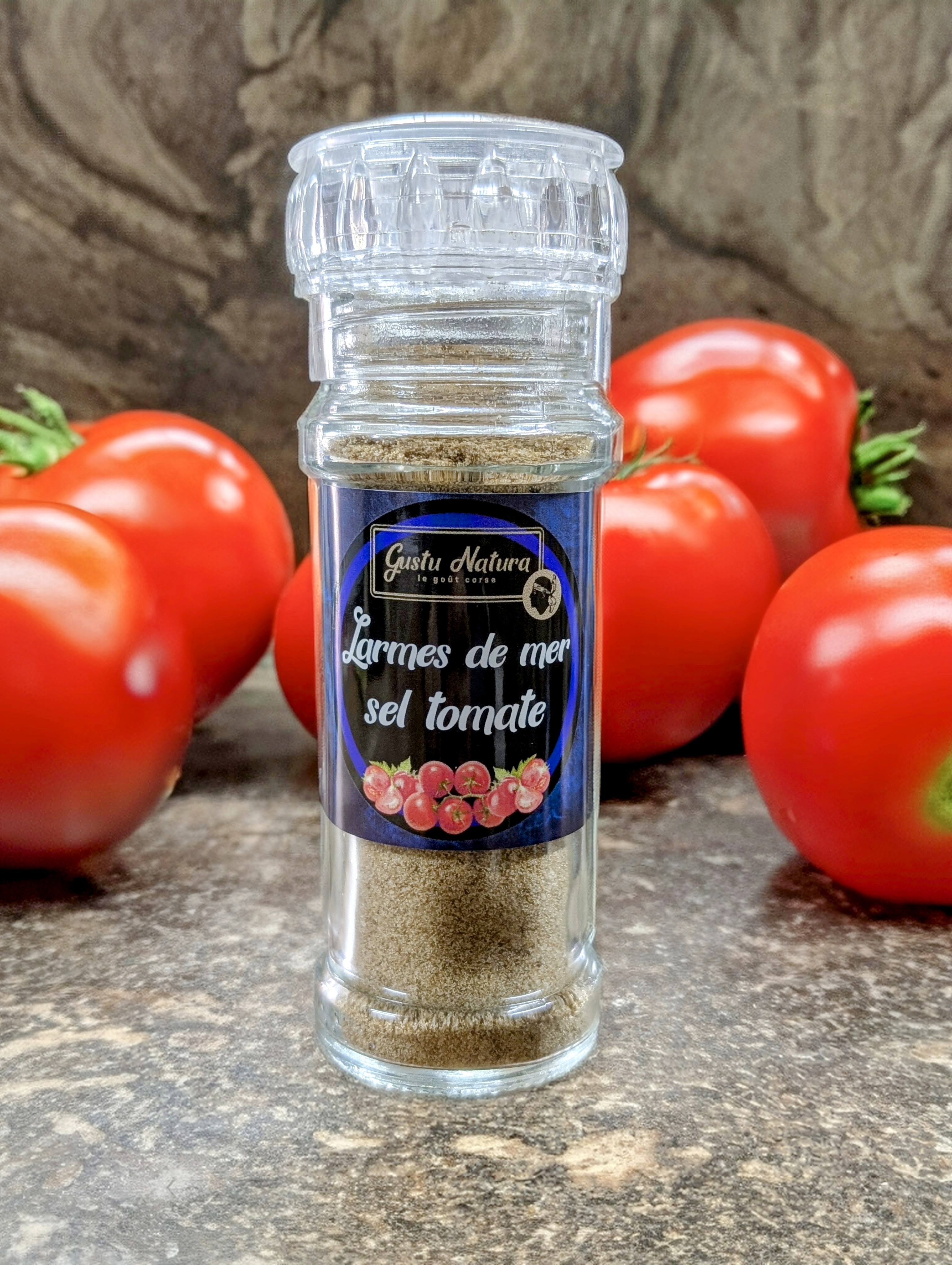 Larmes de mer sel tomate