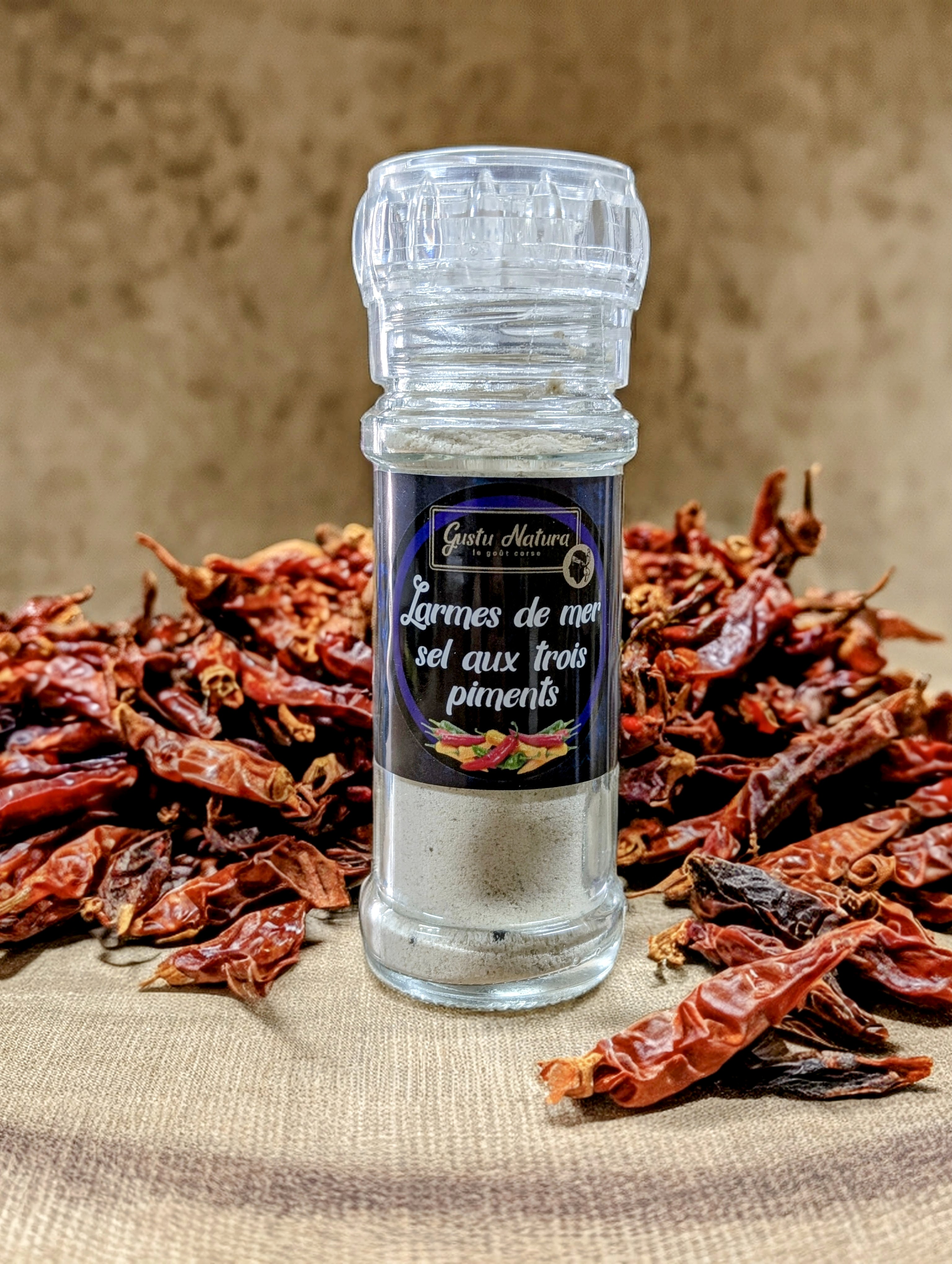 Larmes de mer sel aux trois piments