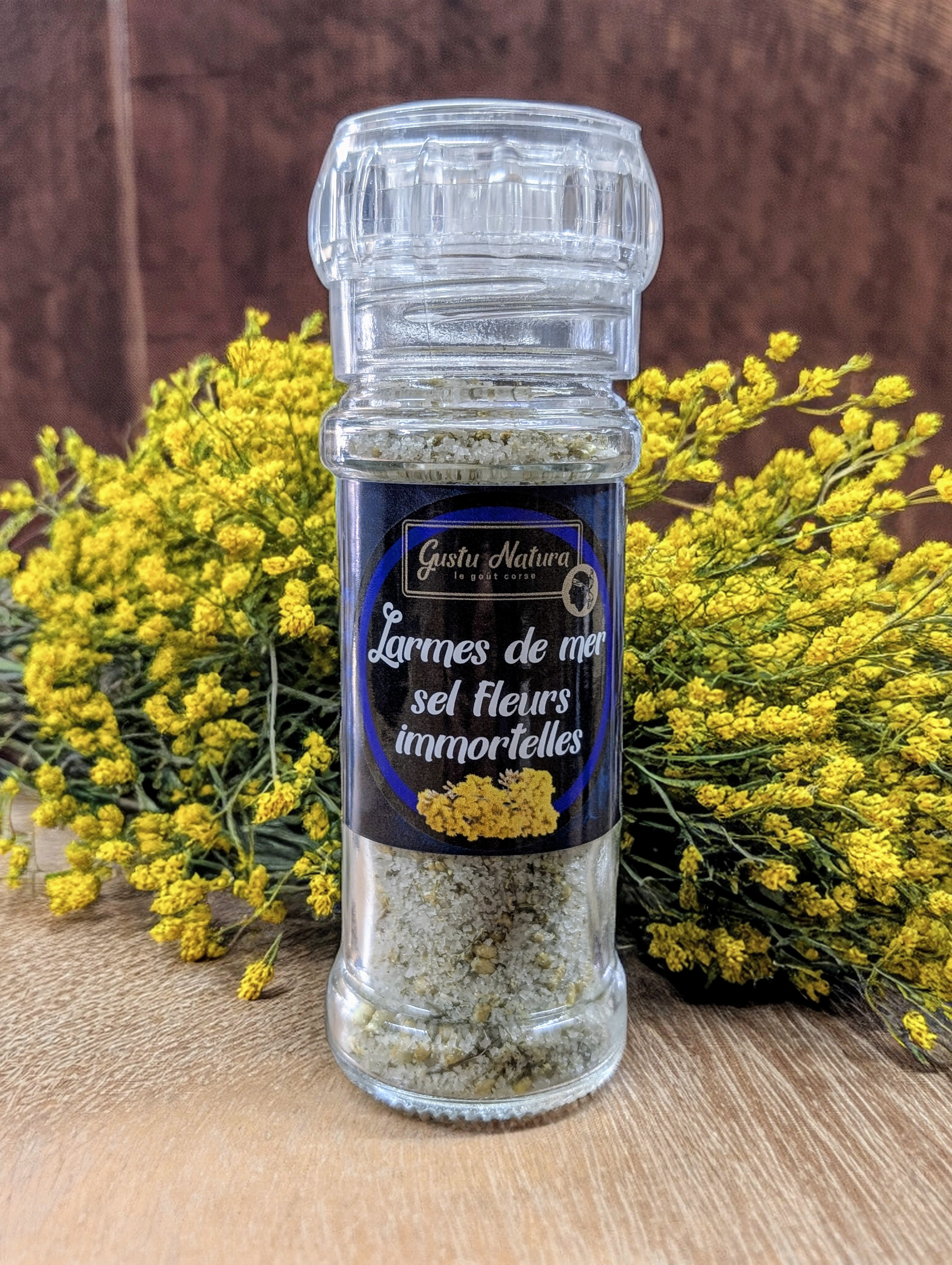 Larmes de mer sel fleurs immortelles