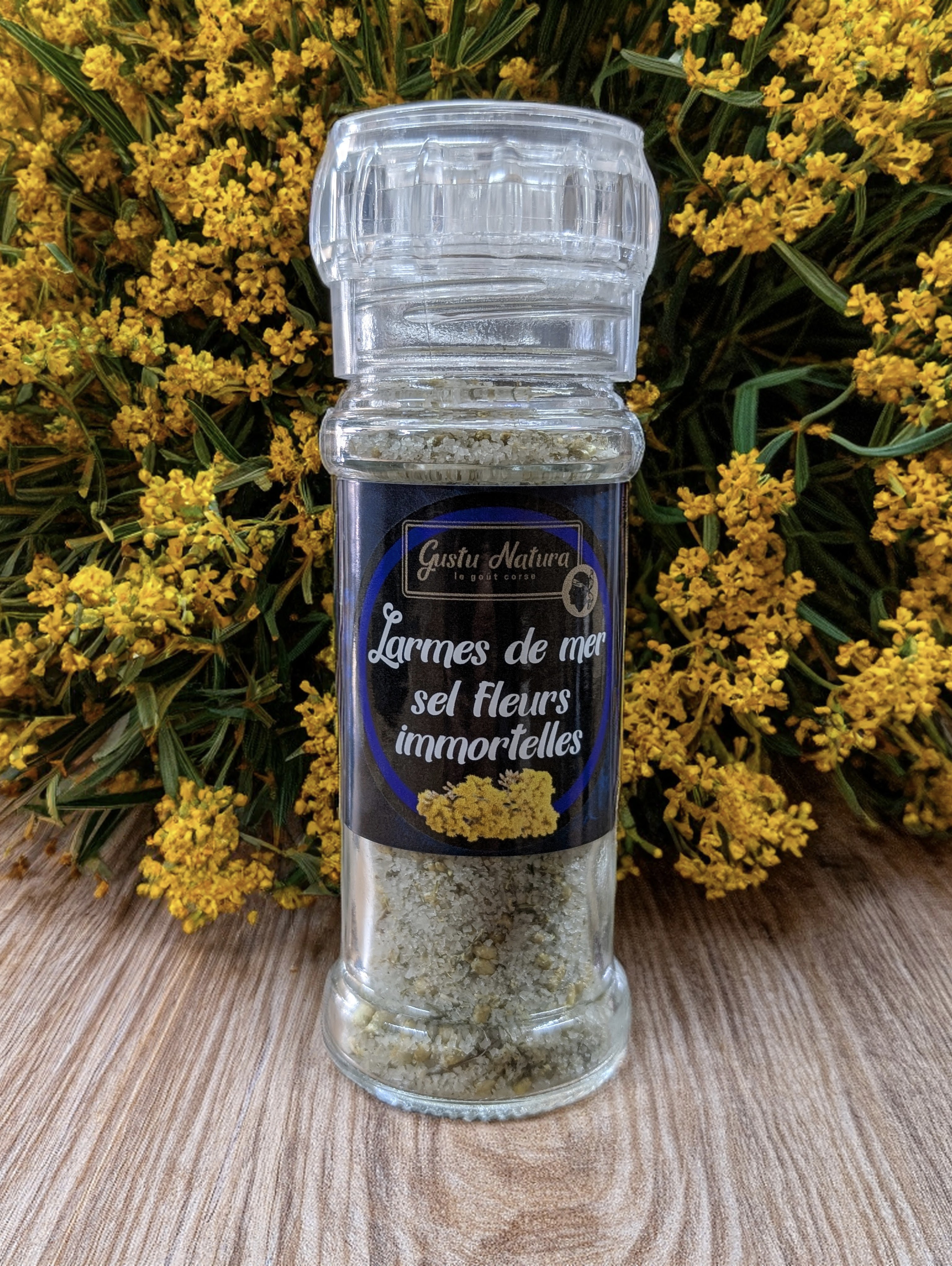 Larmes de mer sel fleurs immortelles