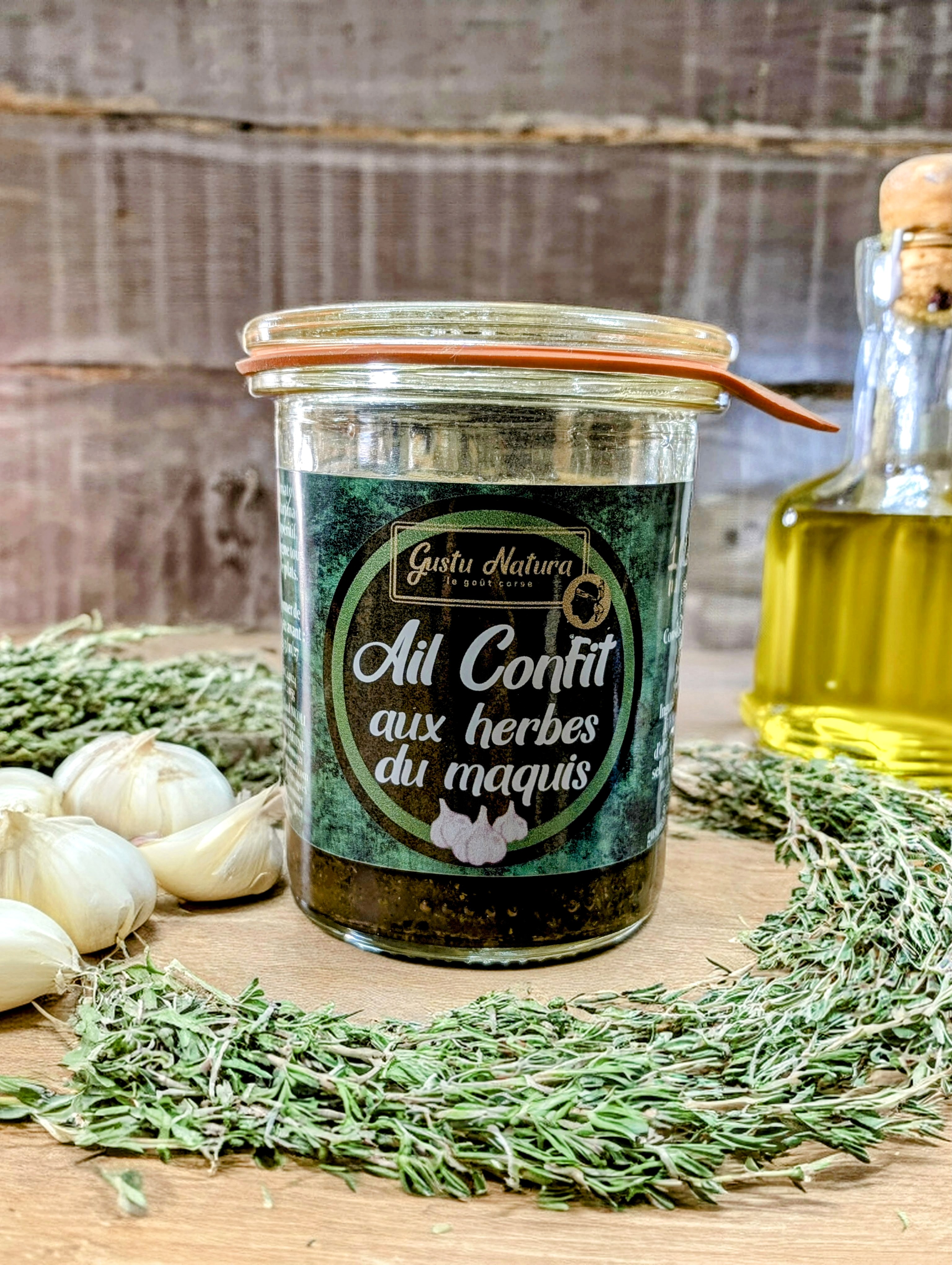 Ail confit aux herbes du maquis Corse