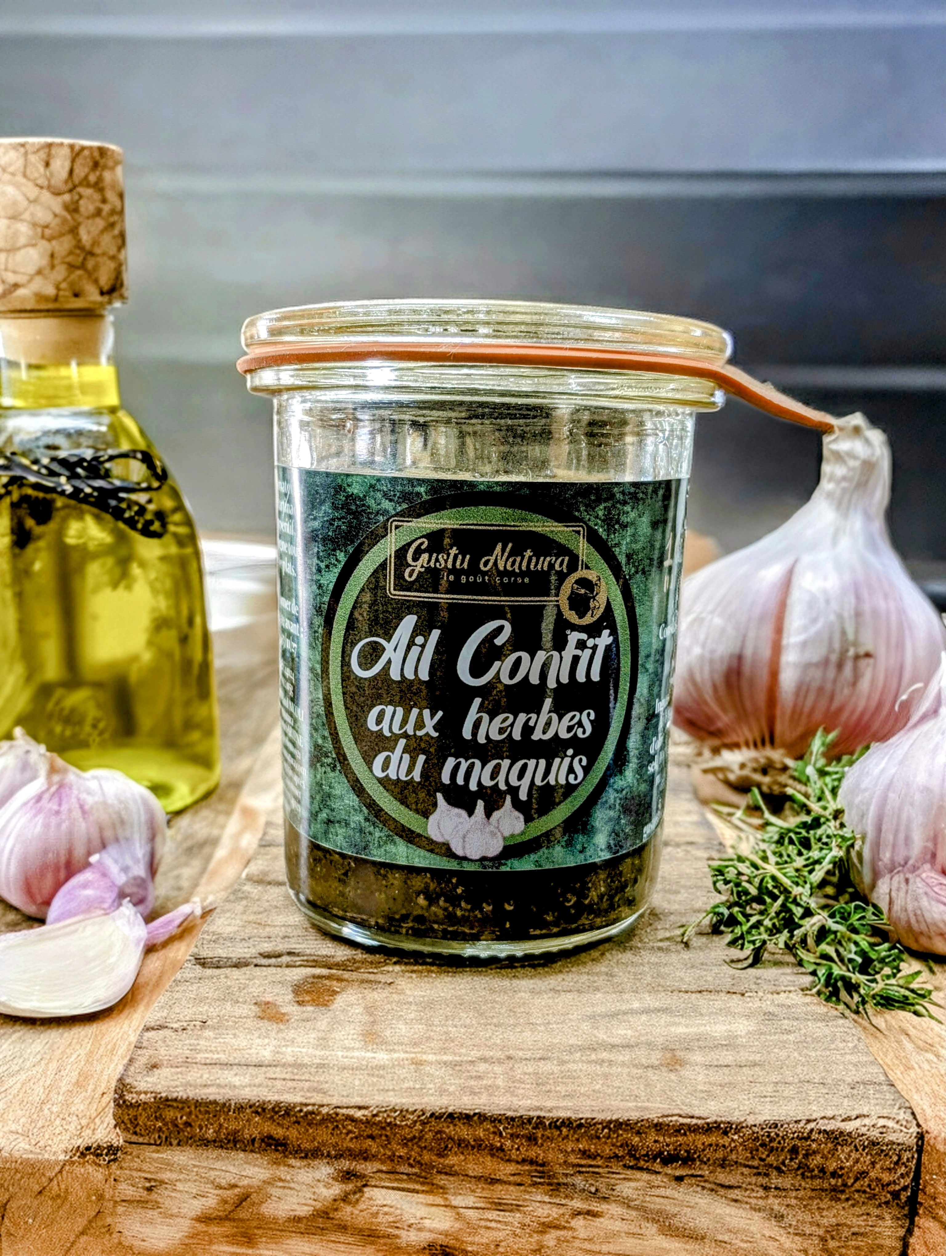Ail confit aux herbes du maquis Corse
