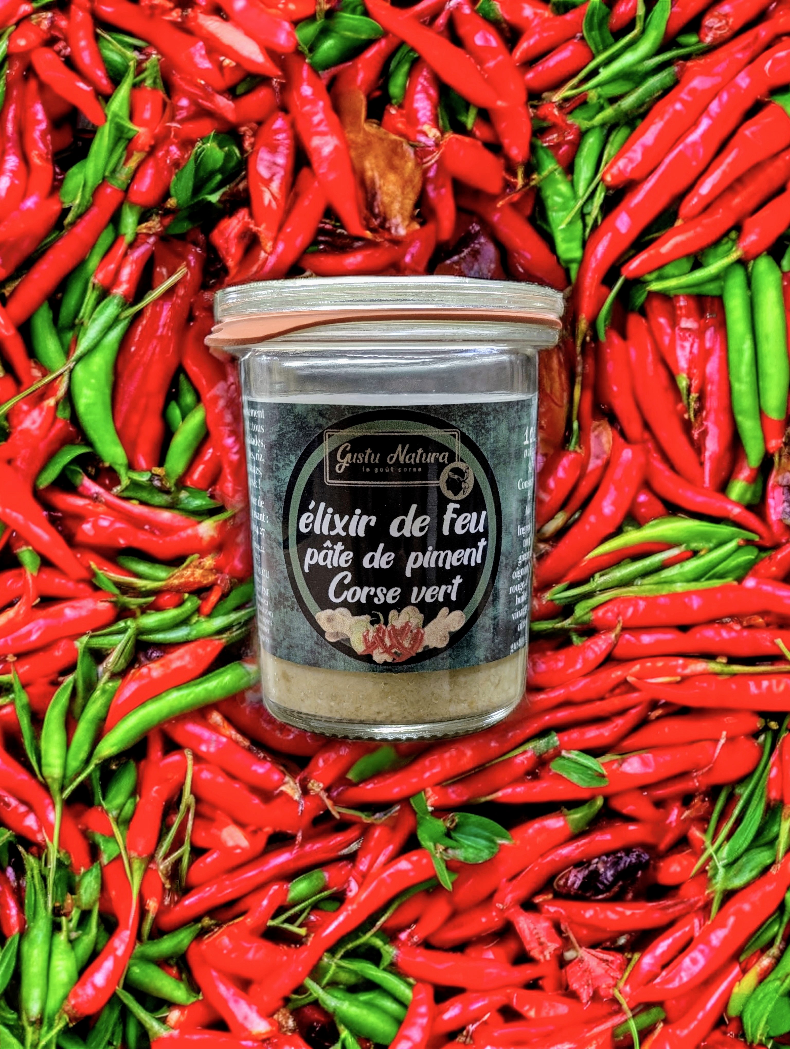 Elixir de feu Pâte de piment Corse vert