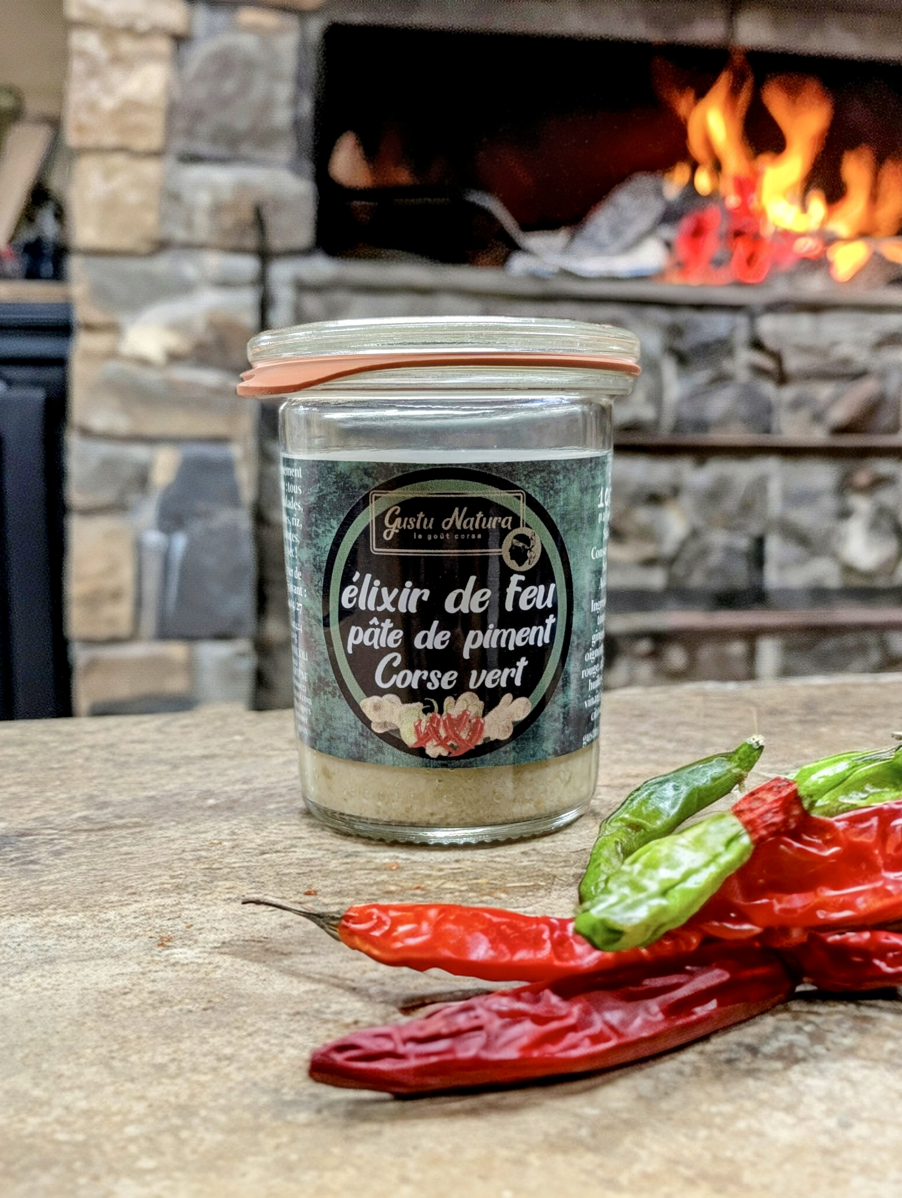 Elixir de feu Pâte de piment Corse vert