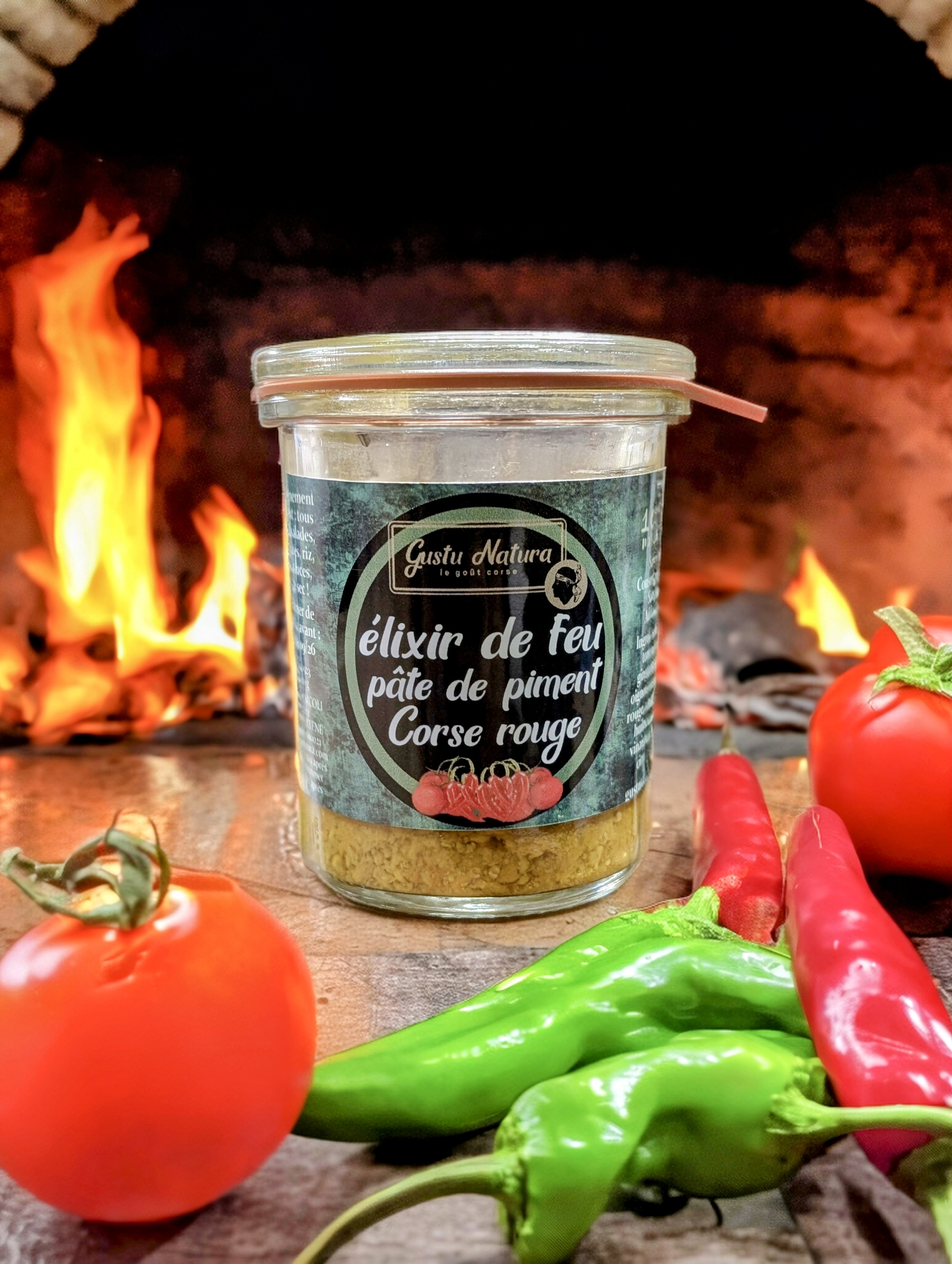 Elixir de feu Pâte de piment Corse rouge