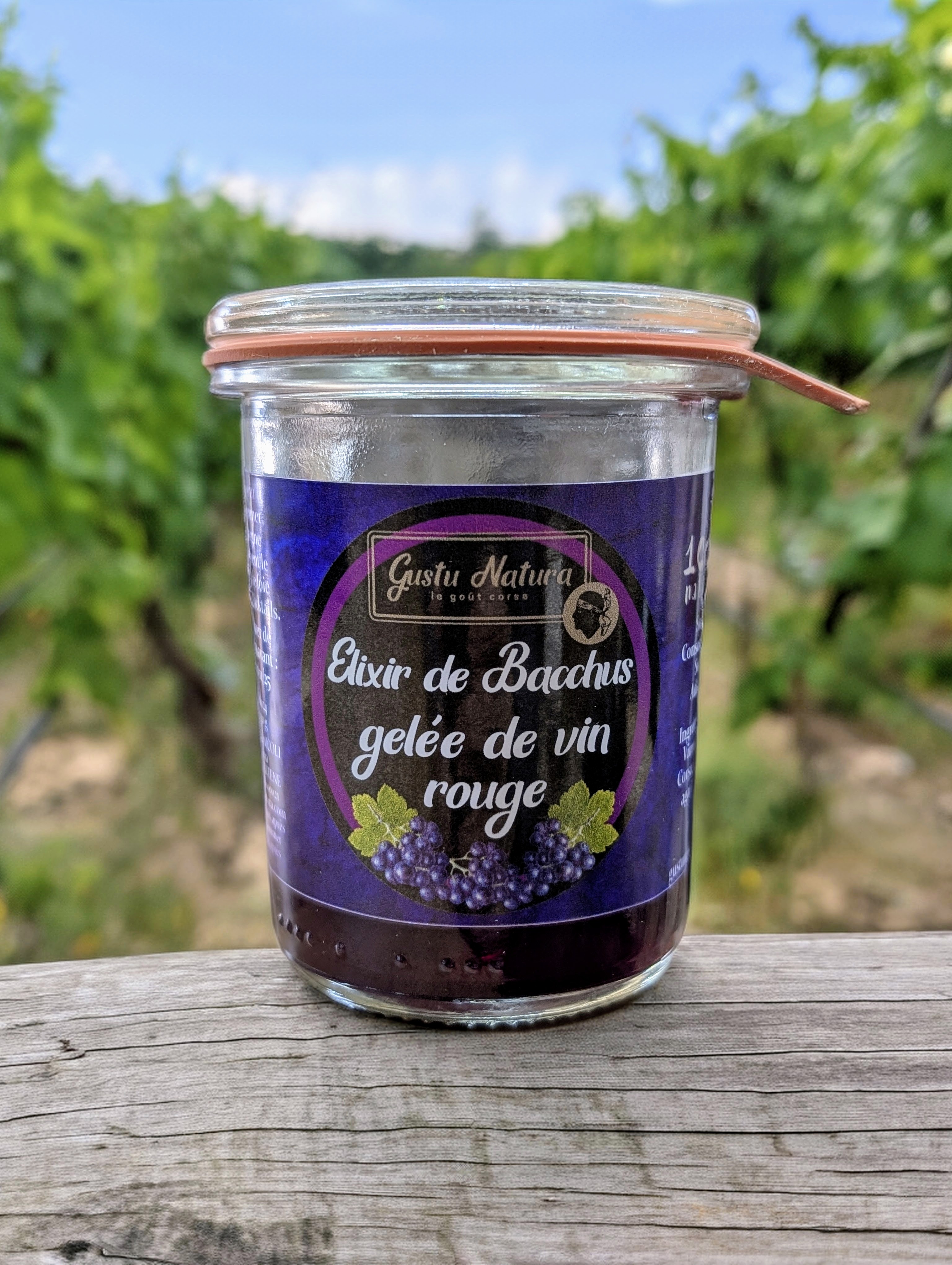 Elixir de Bacchus Gelée de vin rouge Corse