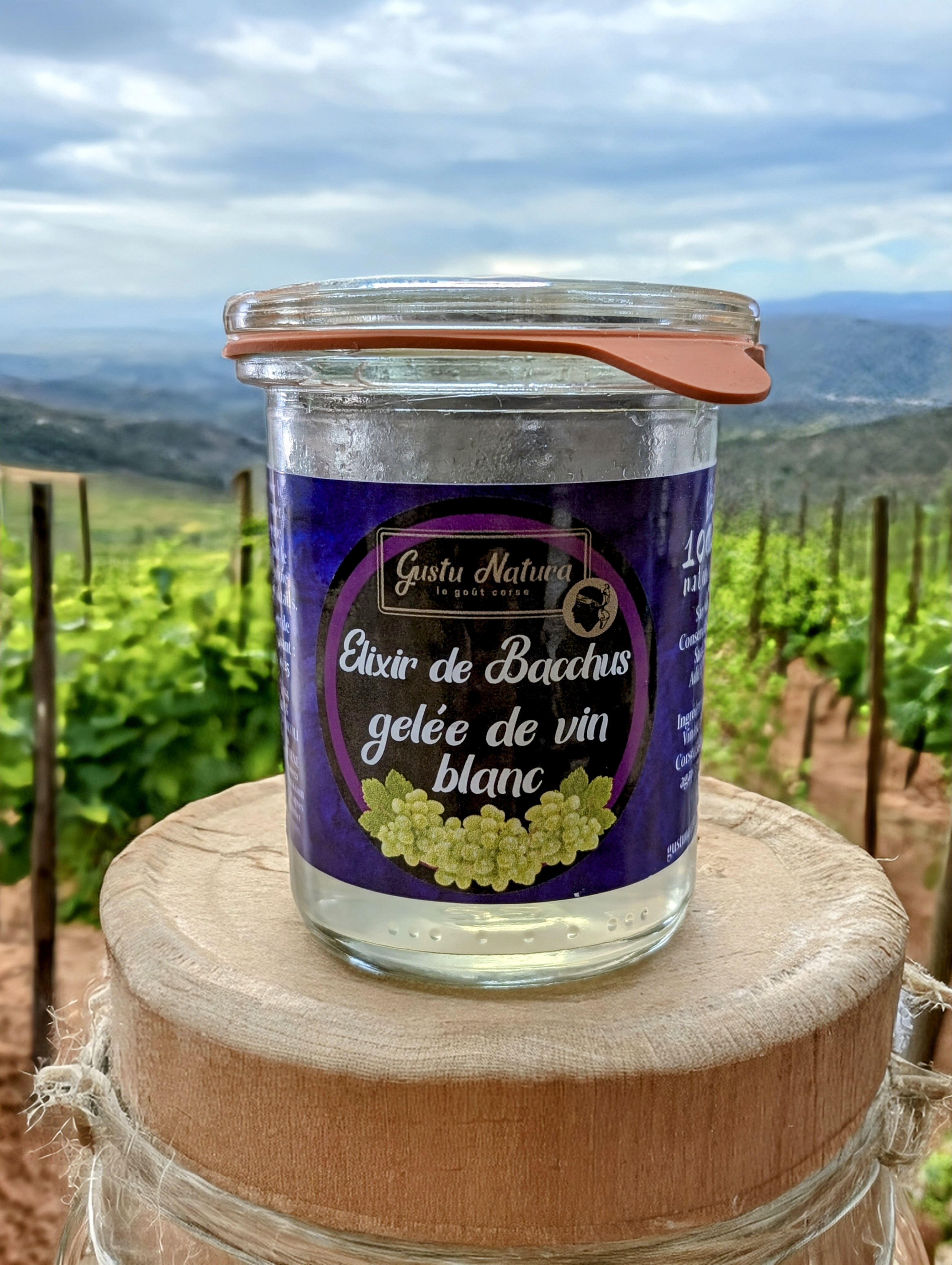Elixir de Bacchus Gelée de vin blanc Corse