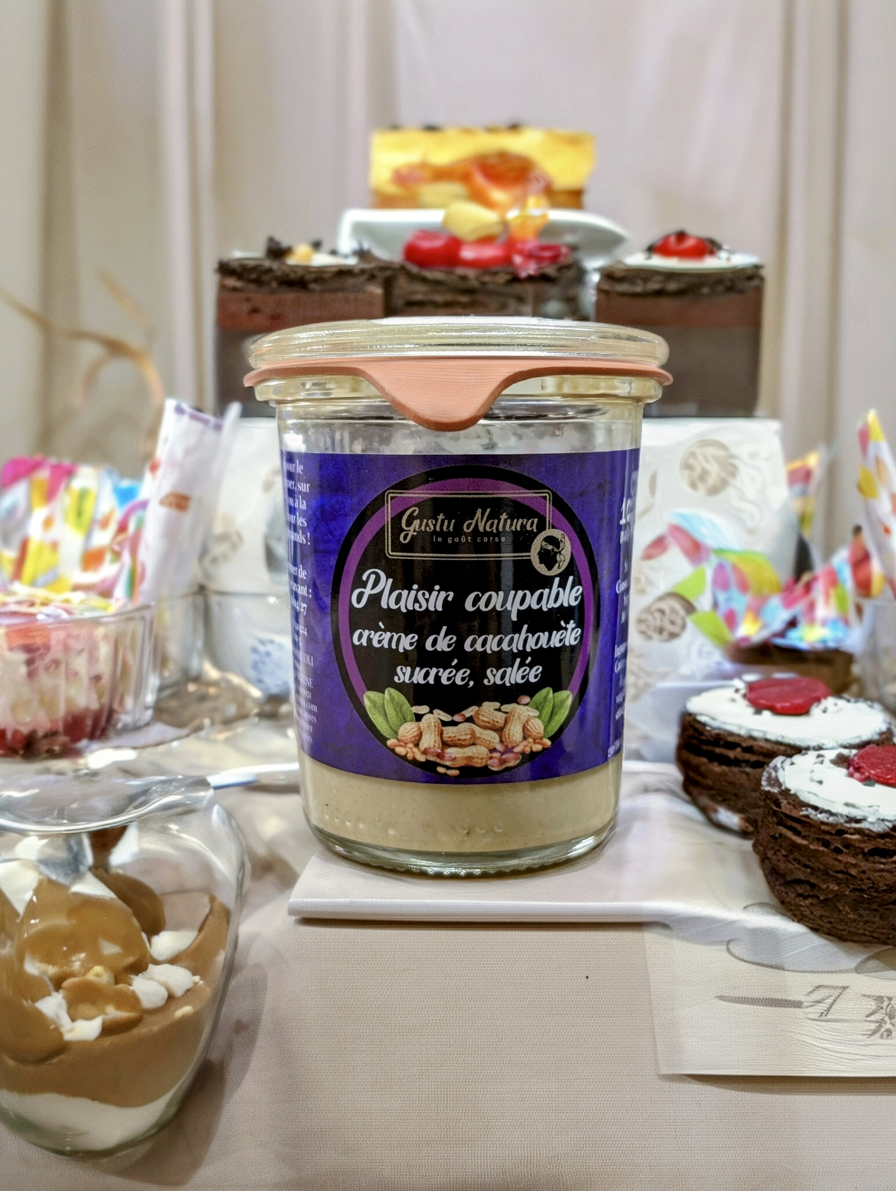 Plaisir coupable Crème de cacahouète sucrée, salée