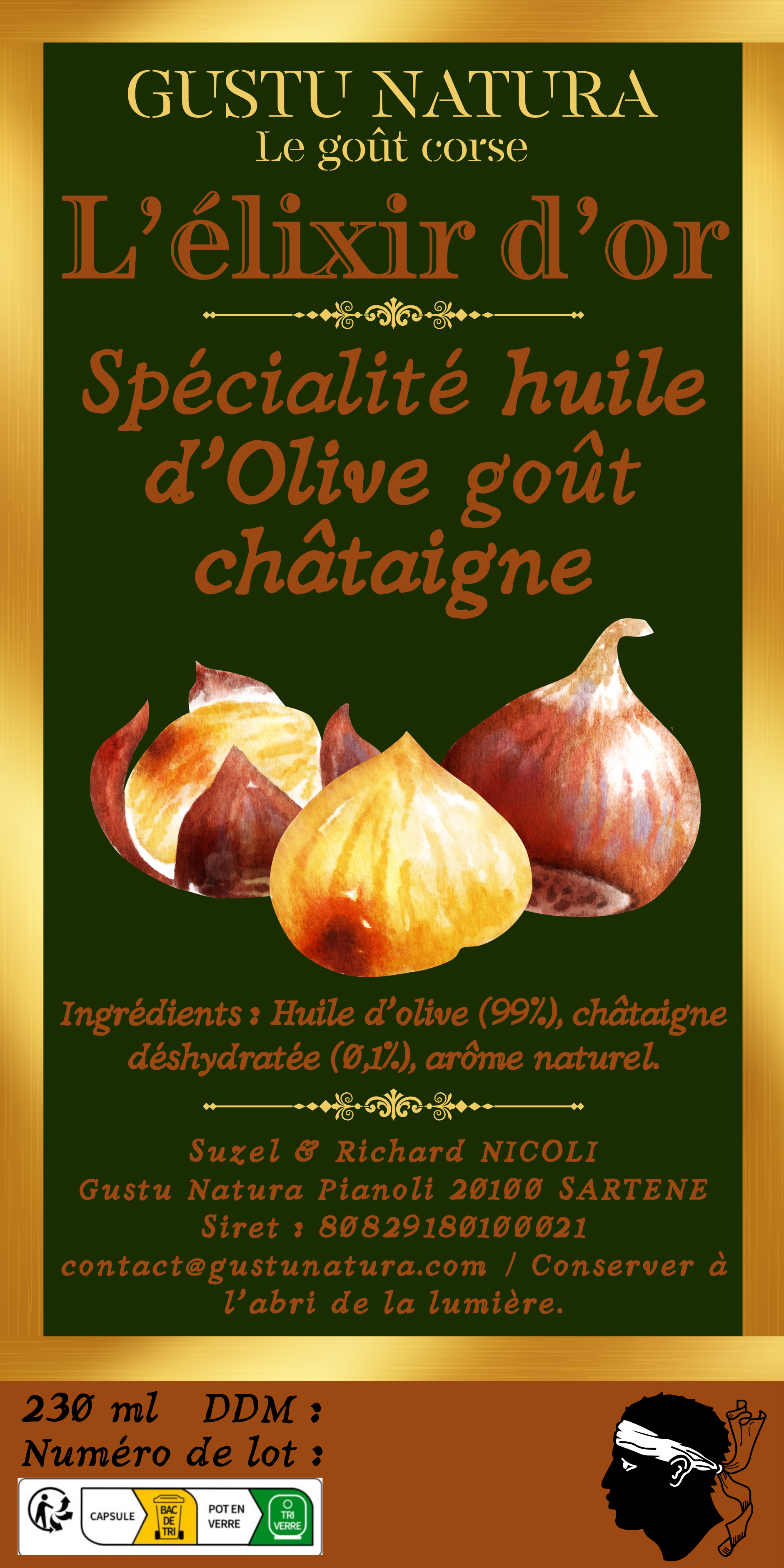 L'élixir d'or châtaigne