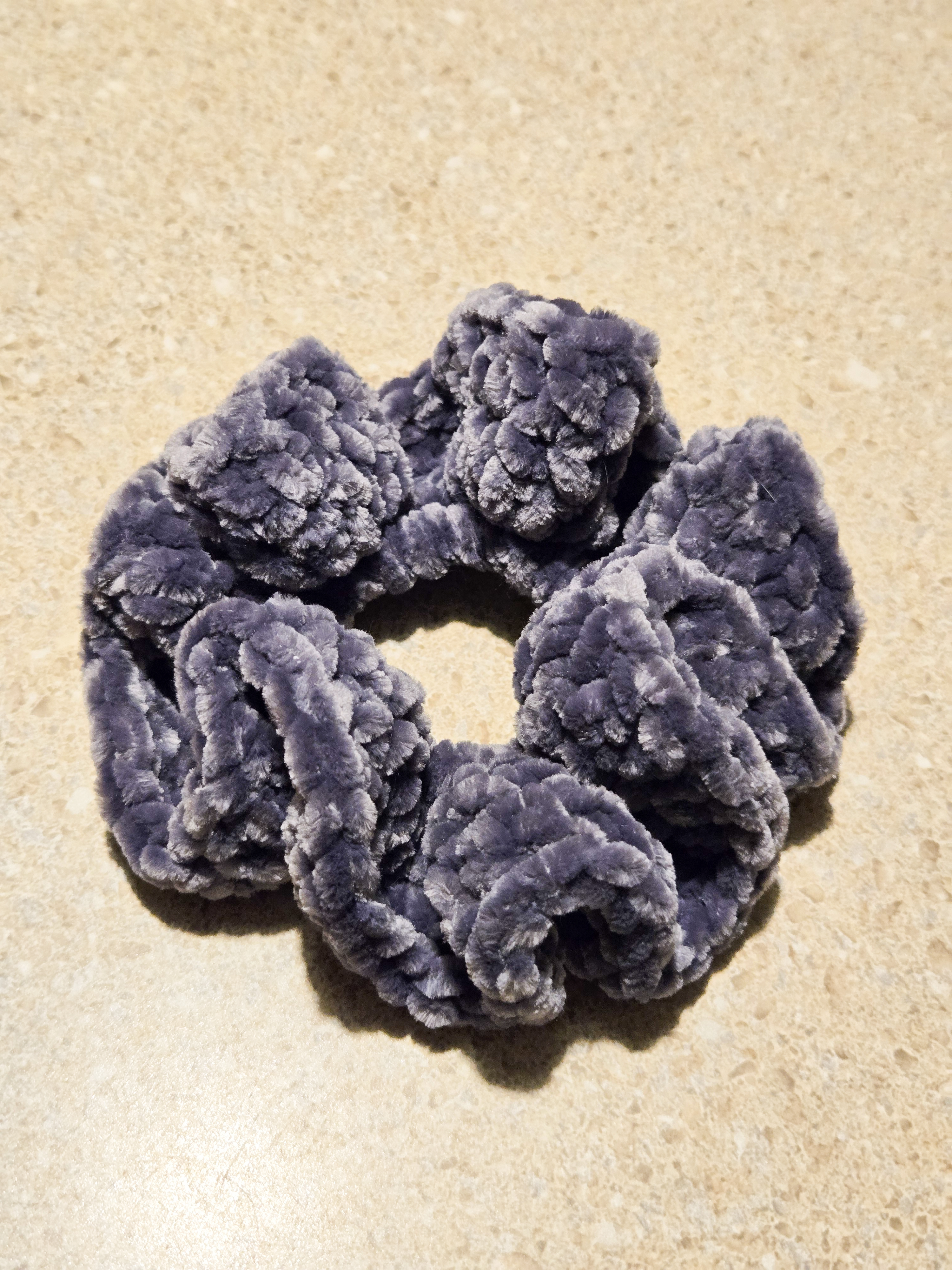 Chenille Crochet Scrunchies
