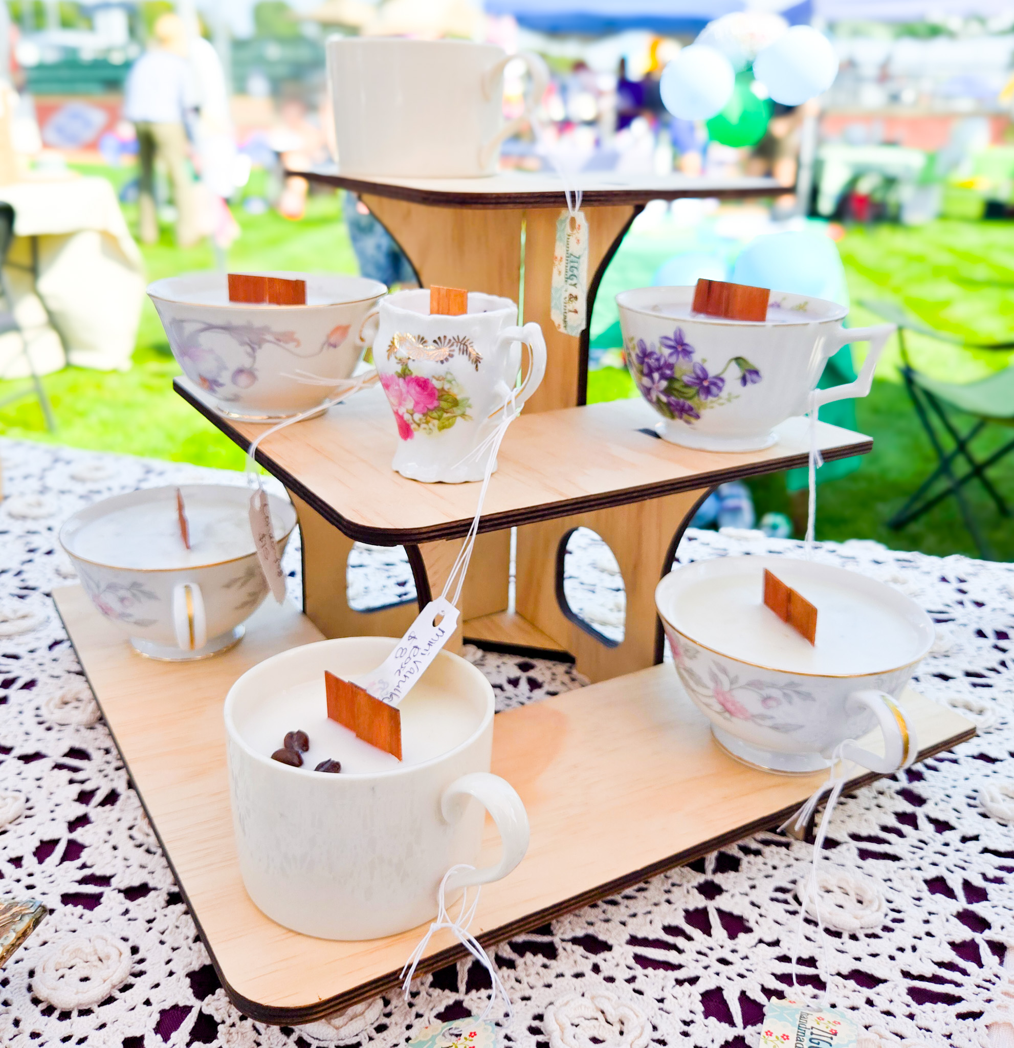 Vintage Teacup Woodwick Candles