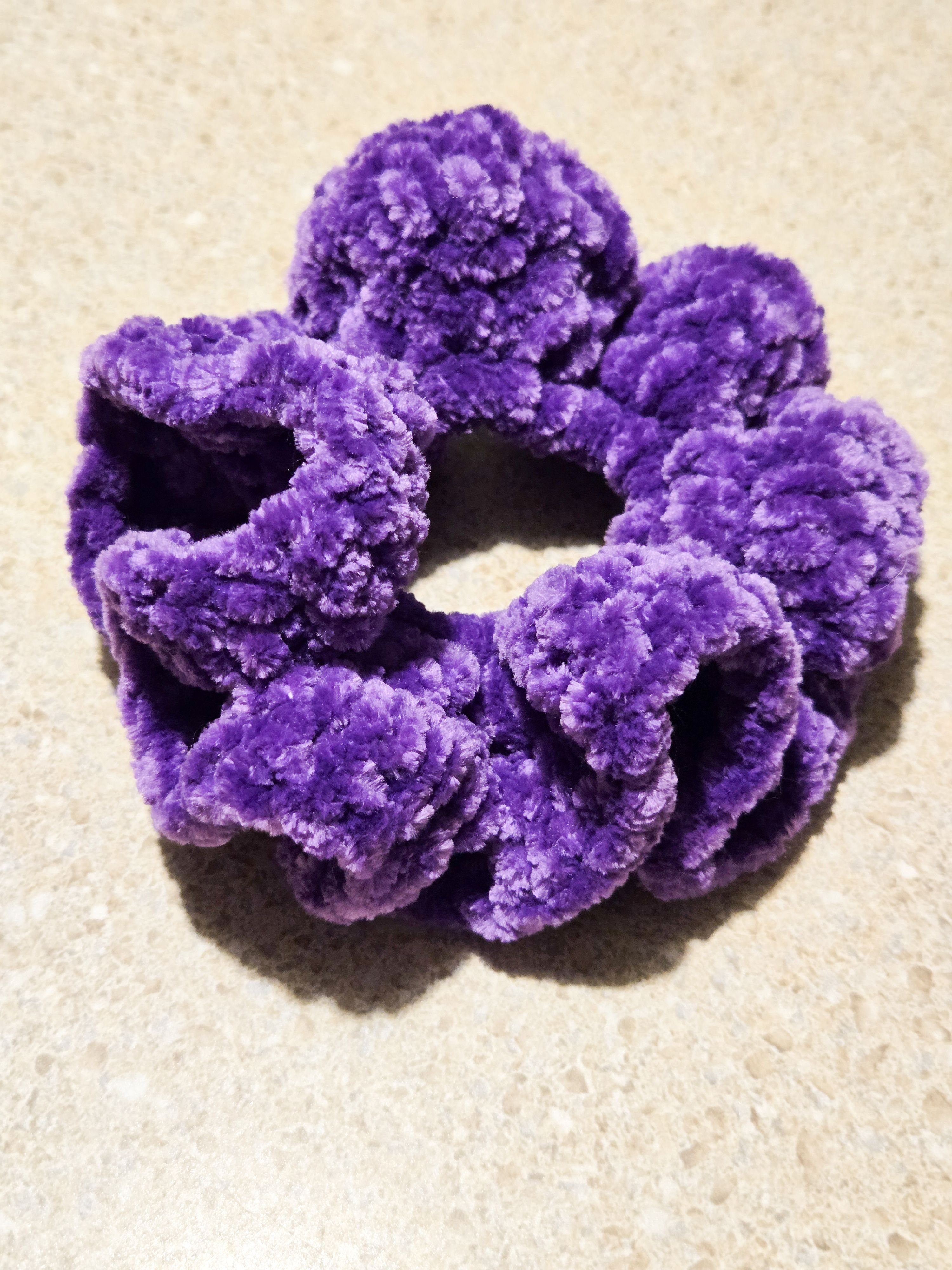 Chenille Crochet Scrunchies
