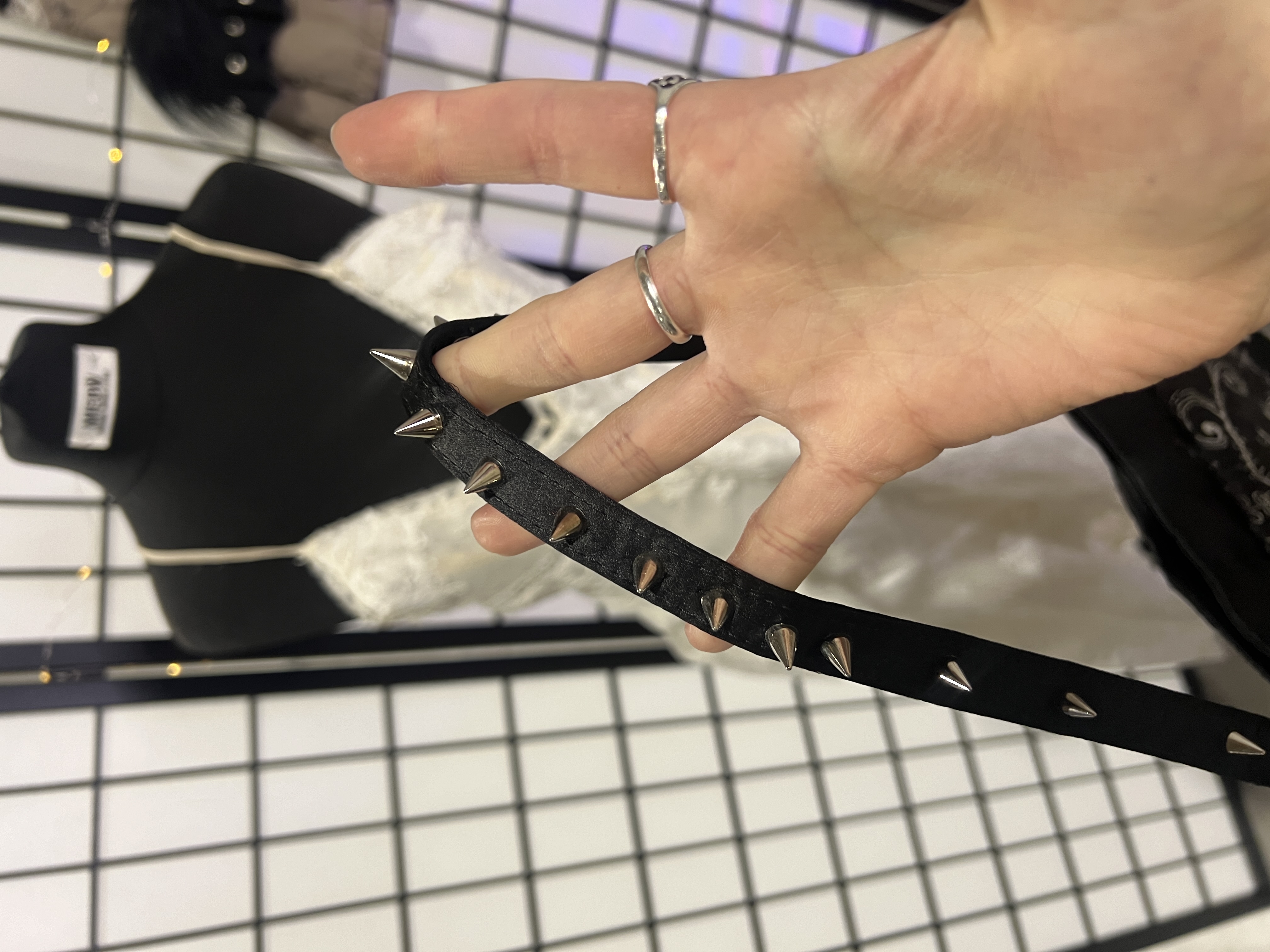 MIEØŴ Spikey Shoulder Bag