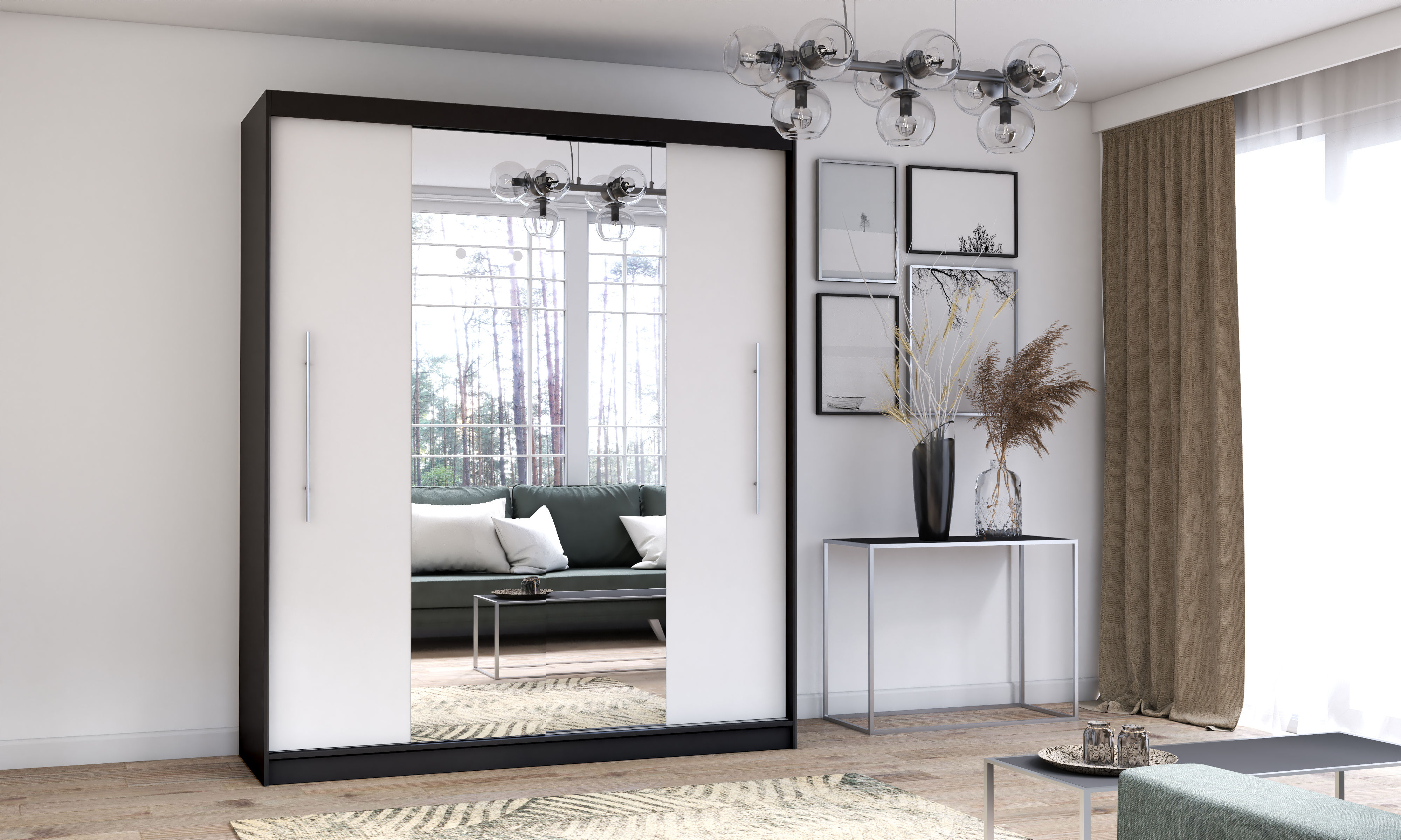 Spinta stumdomomis durimis Torino su veidrodžiais