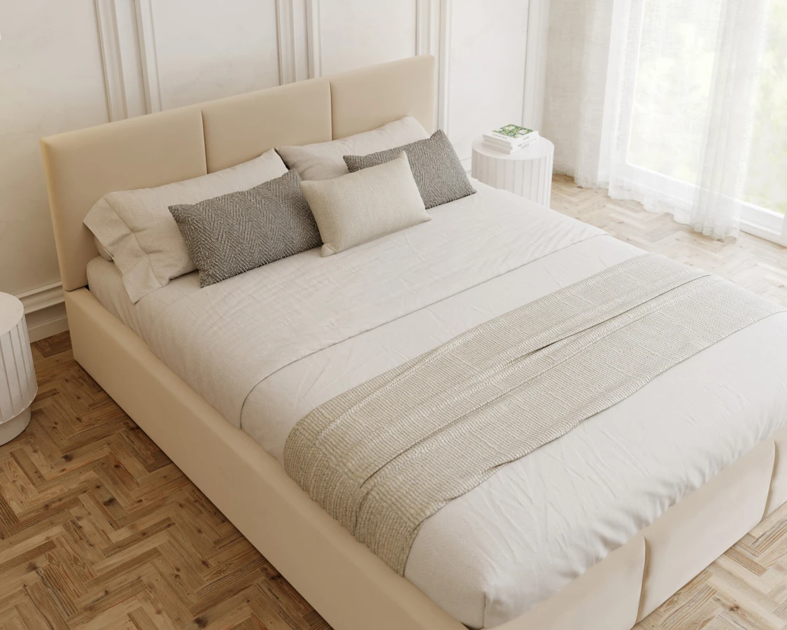 Miegamojo lova Fresia 160x200 su patalų dėže