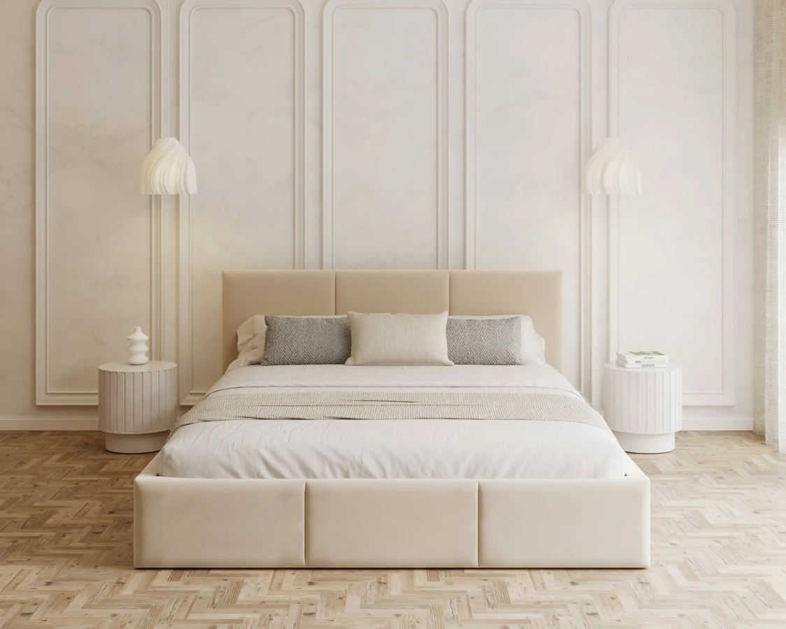 Miegamojo lova Fresia 160x200 su patalų dėže