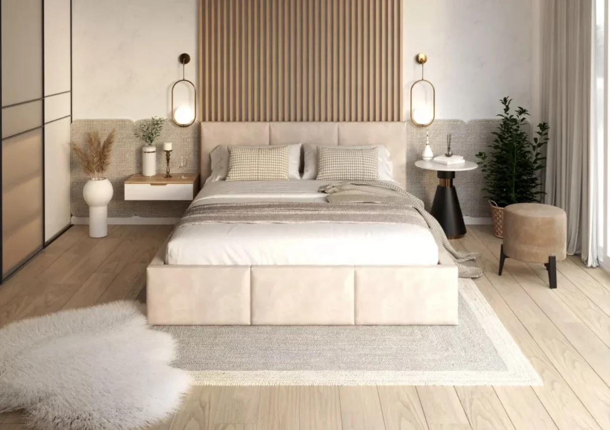 Miegamojo lova Fresia 160x200 su patalų dėže