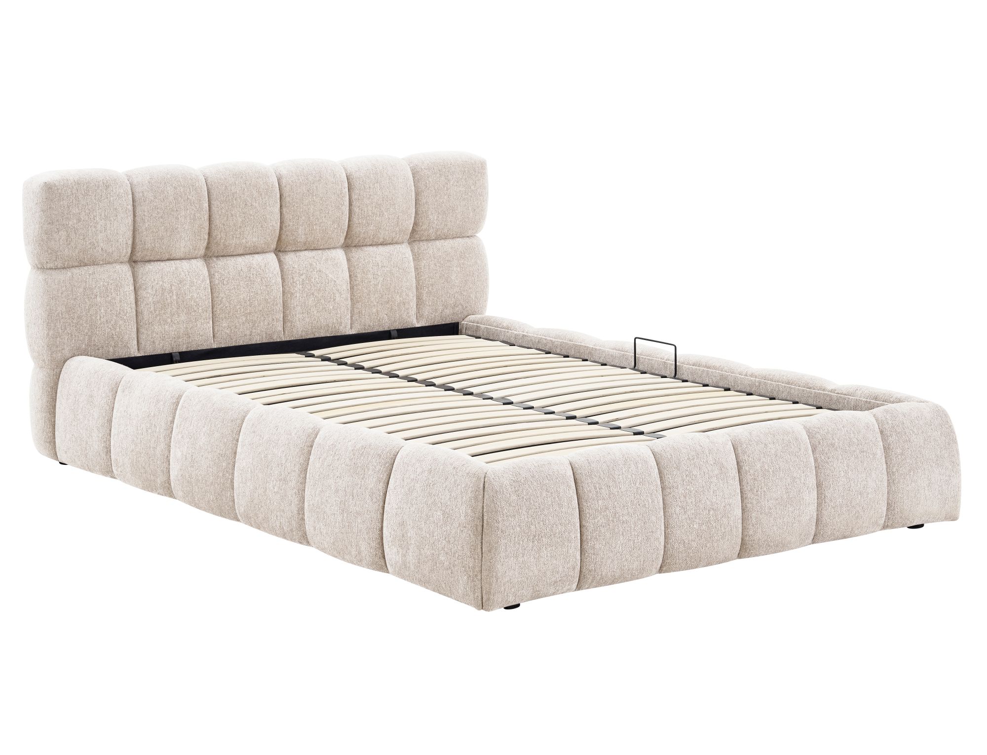 Miegamojo lova Parma Raven, su patalų dėže, grotelėmis