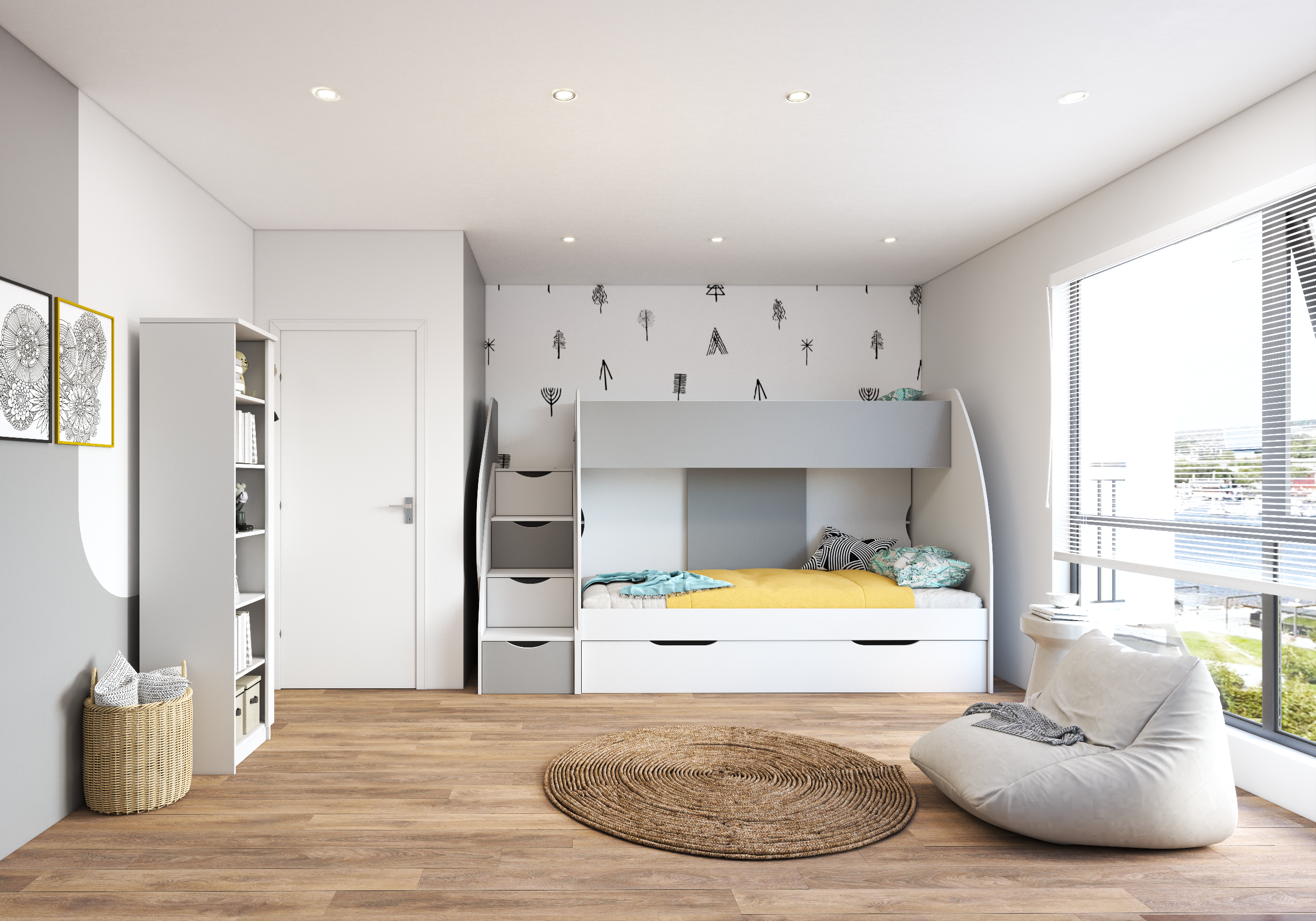 Vaikų kambario baldų komplektas Marcinek