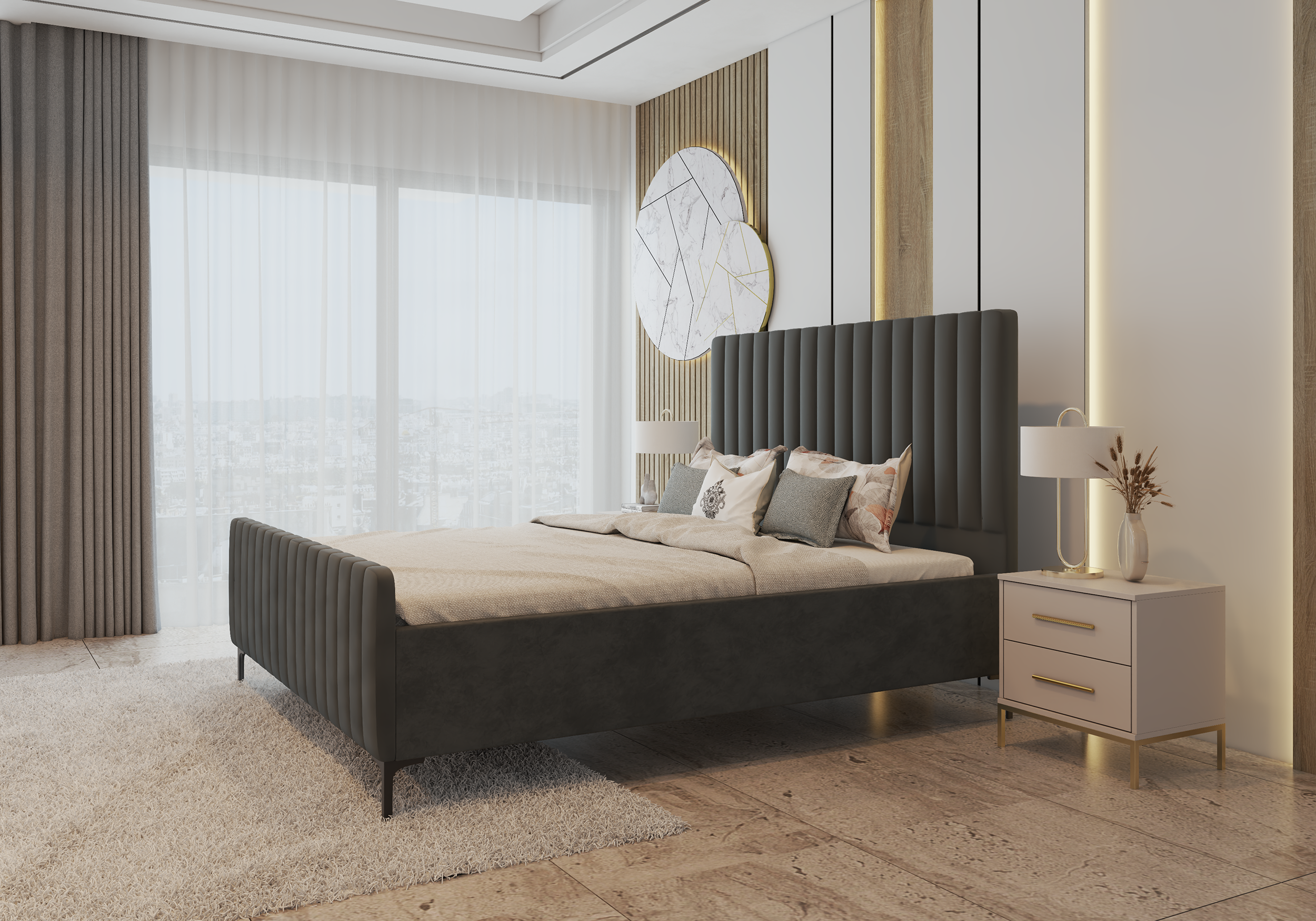 Miegamojo lova Aurora 160x200