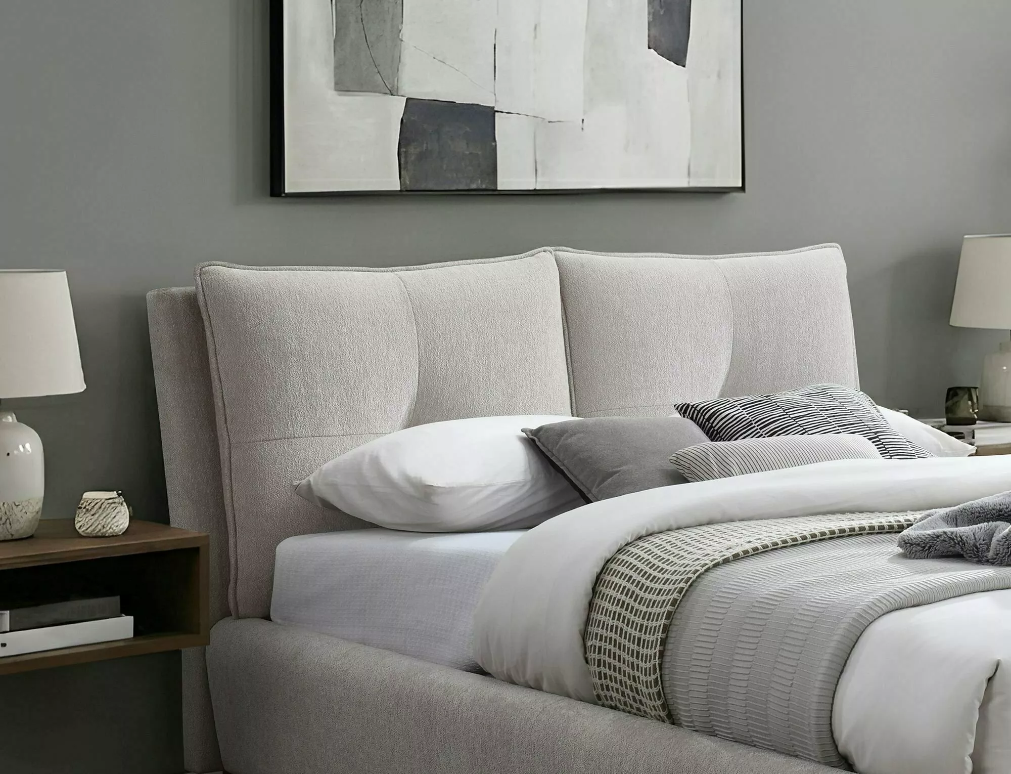 Miegamojo lova Pasadena, su patalų dėže, grotelėmis