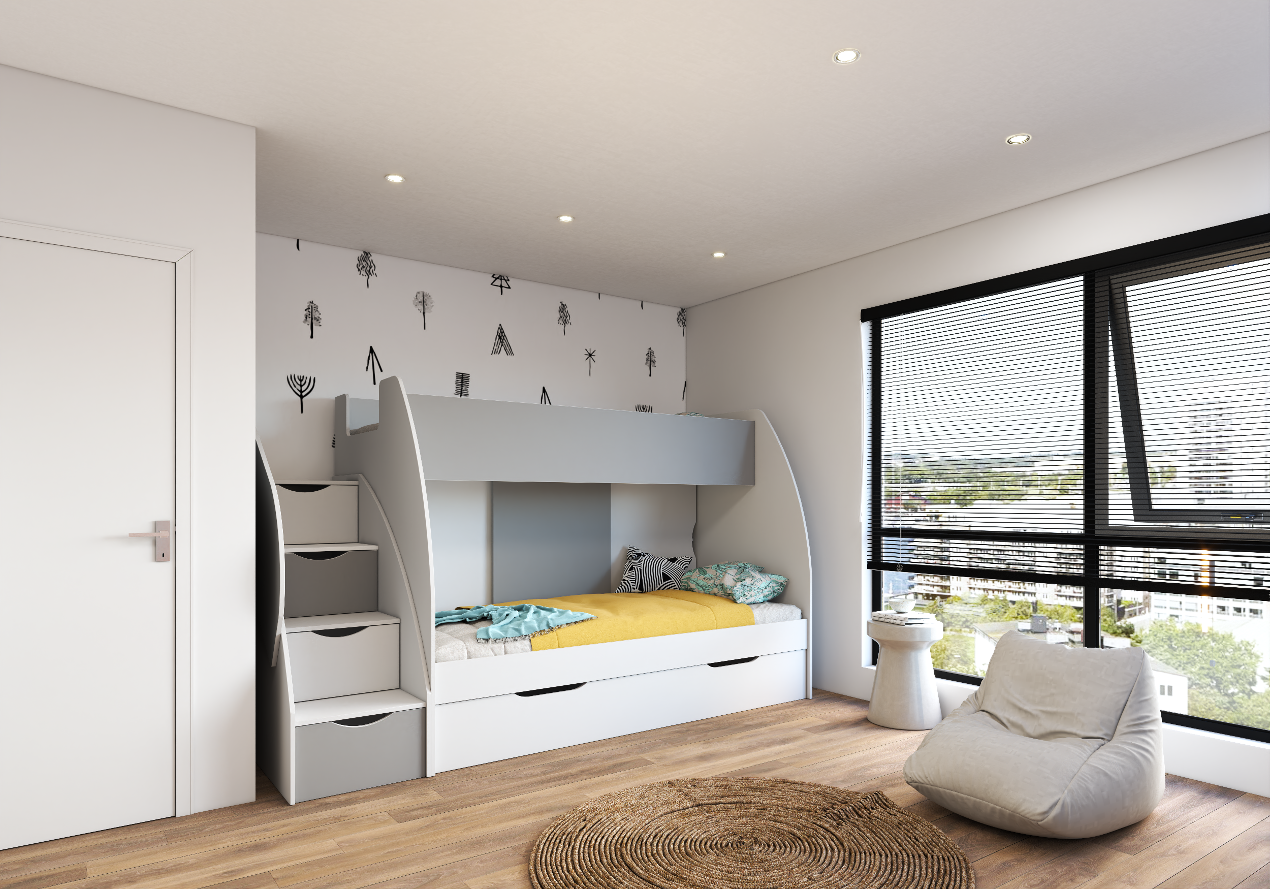 Vaikų kambario baldų komplektas Marcinek