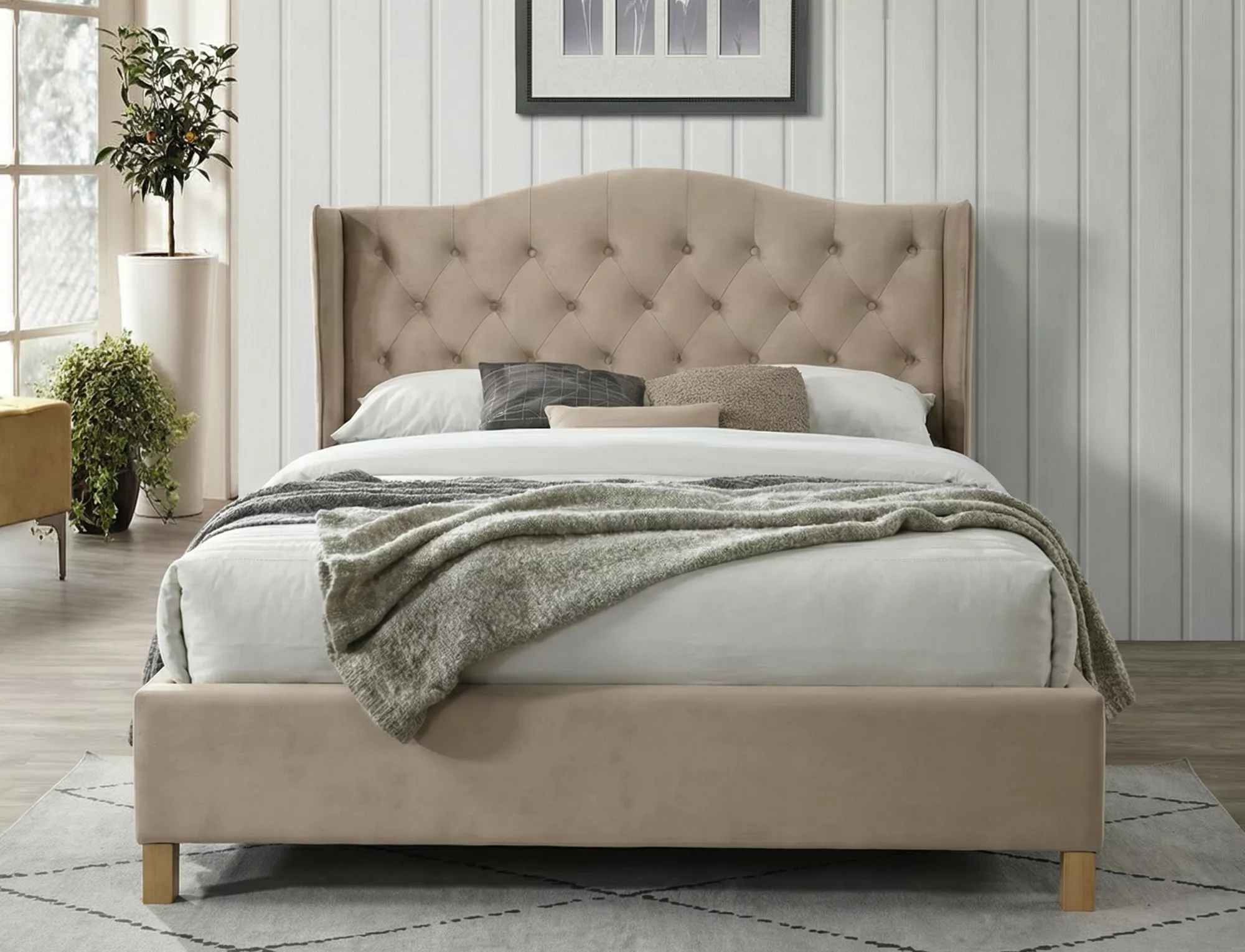 Miegamojo lova Aspen, su  grotelėmis