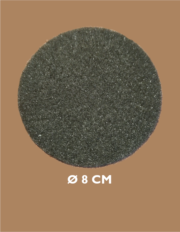 Disque scratch femelle Vert OTAN Ø 8 cm.