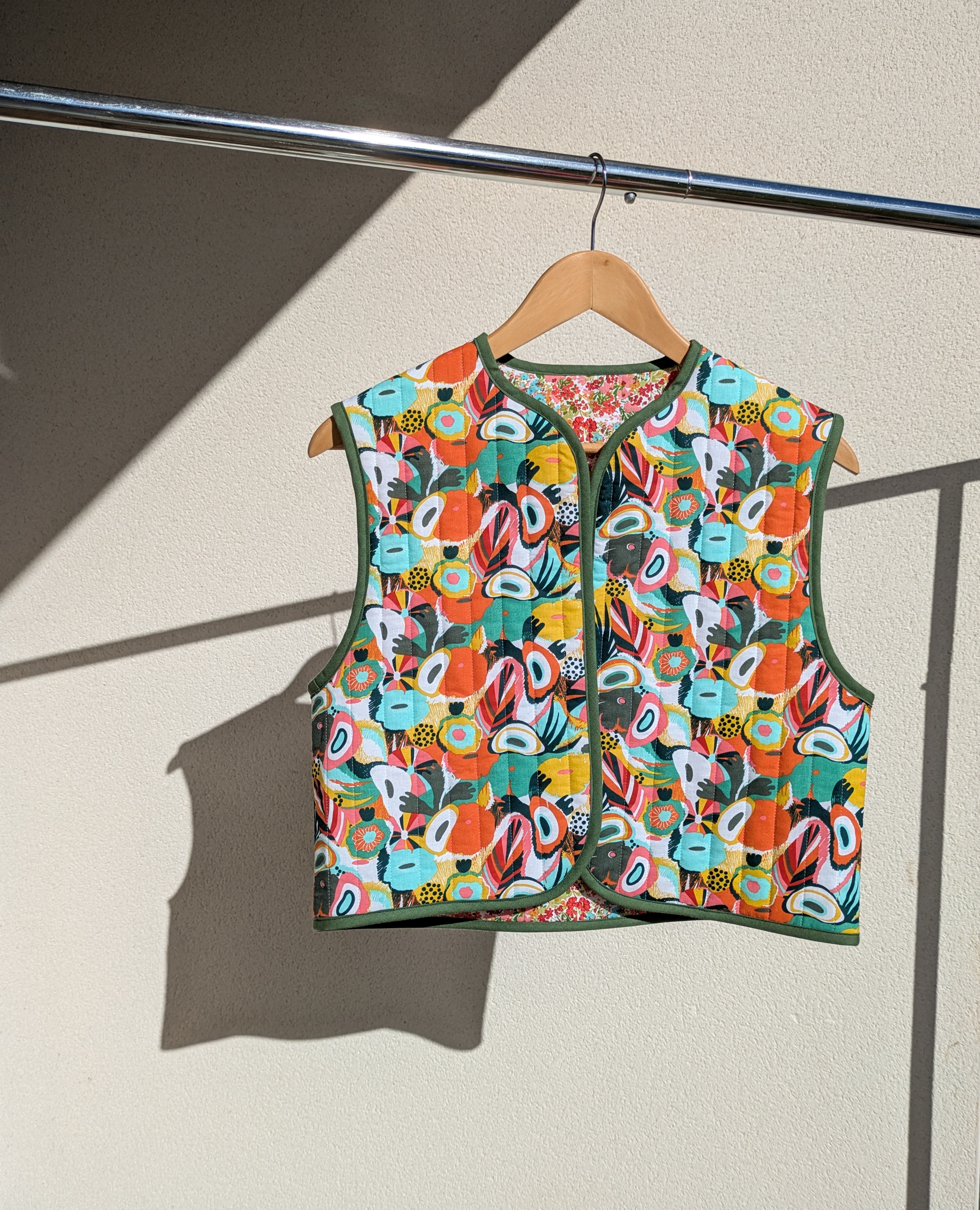 Gilet bohème - kaki